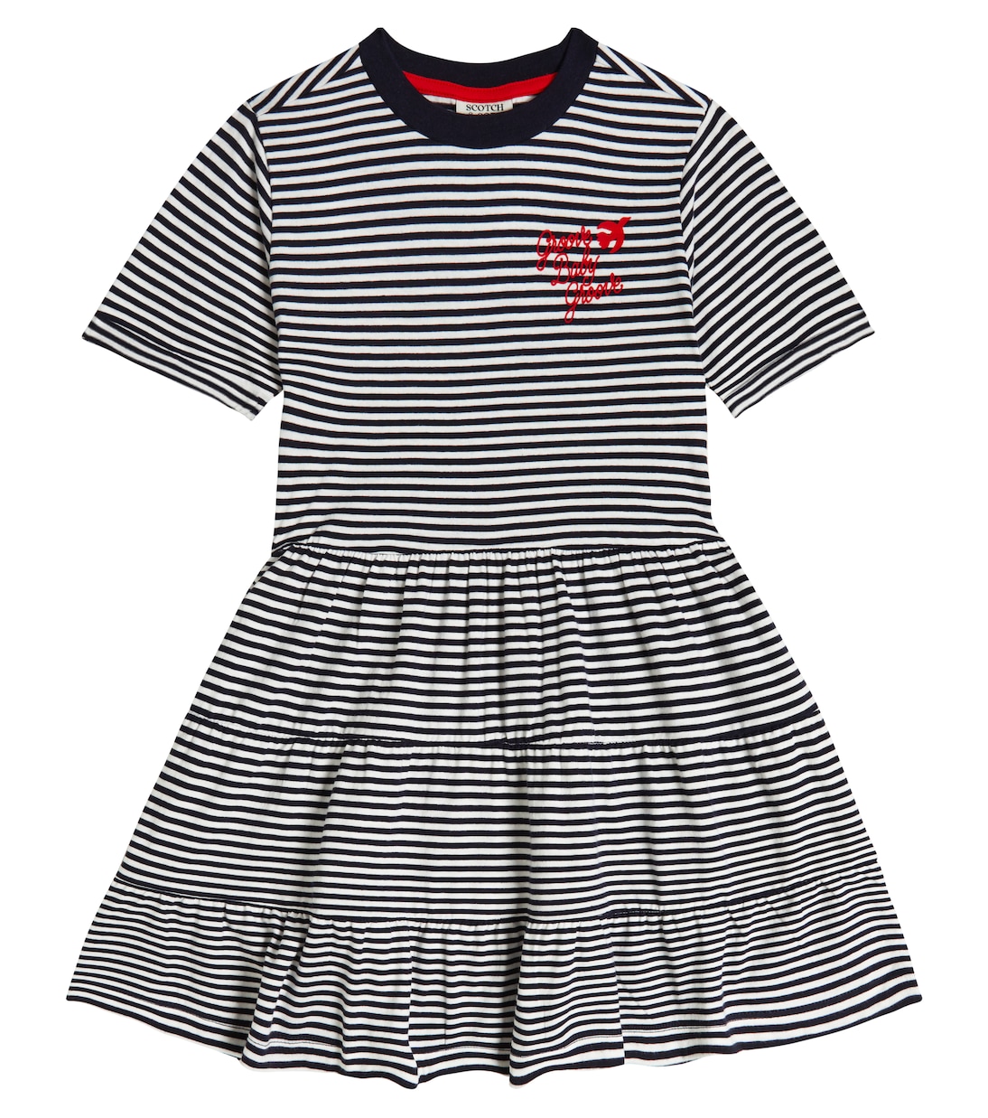 Vestido en jersey de algodón a rayas | Scotch & Soda Kids