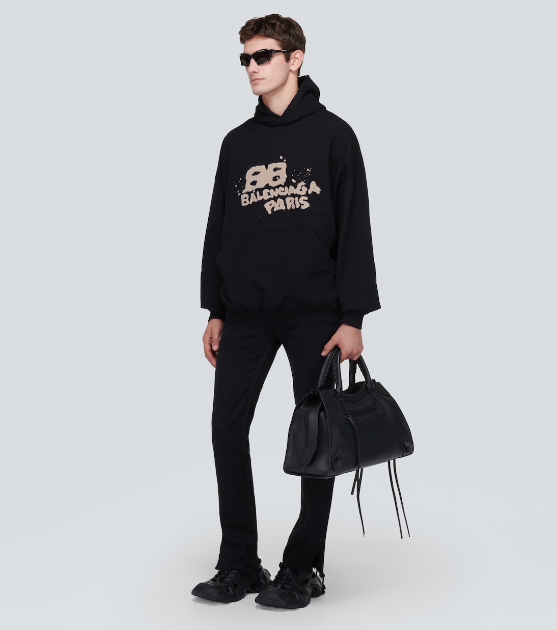 Sudadera con capucha de algodón con logo | Balenciaga