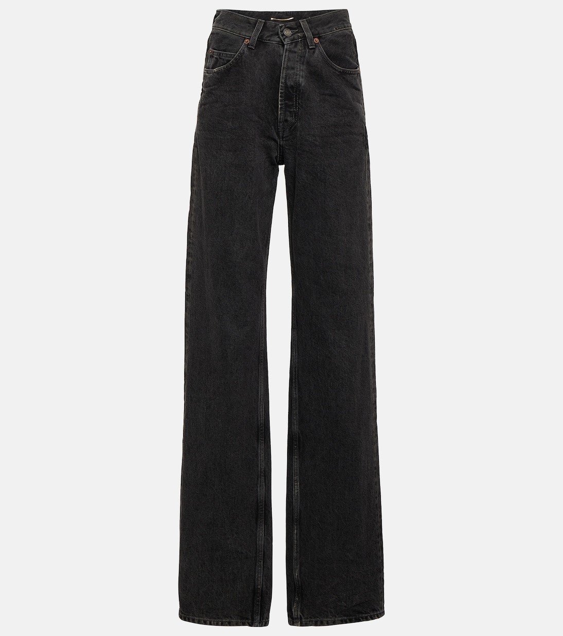 Jeans Saint Laurent de Corte Alto y Pierna Ancha para Jóvenes Modernos