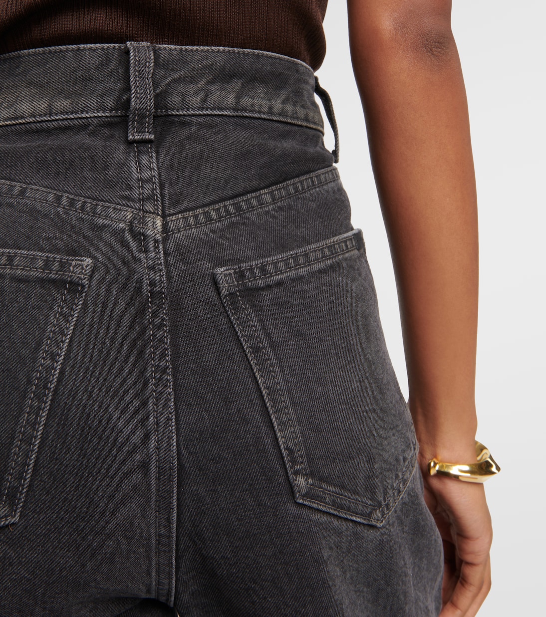 Saint laurent grey jeans cheap