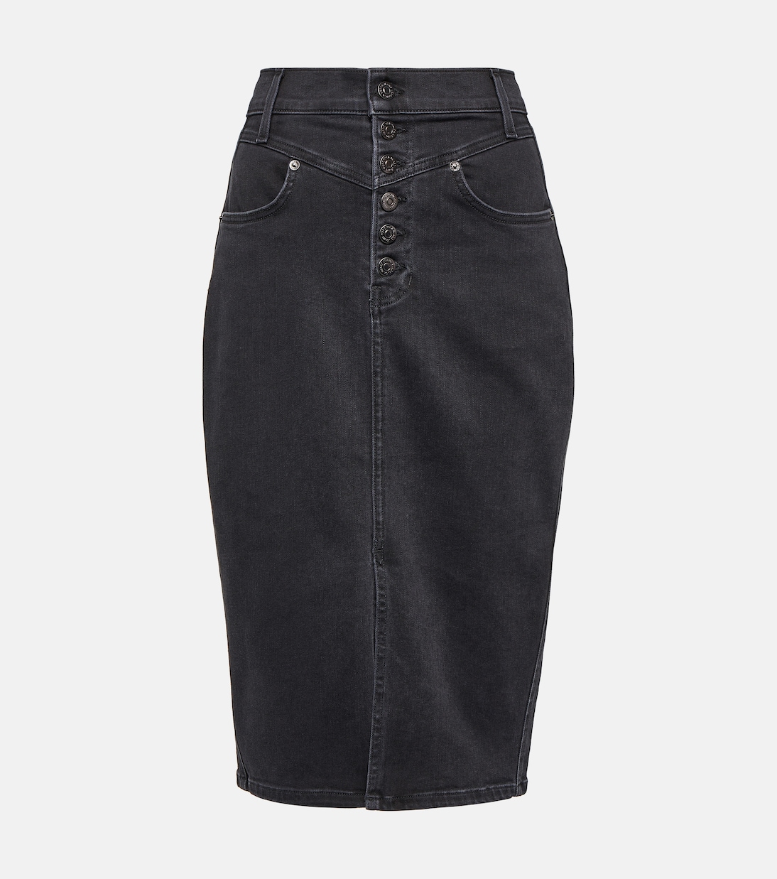 Falda midi Herron en denim | Veronica Beard