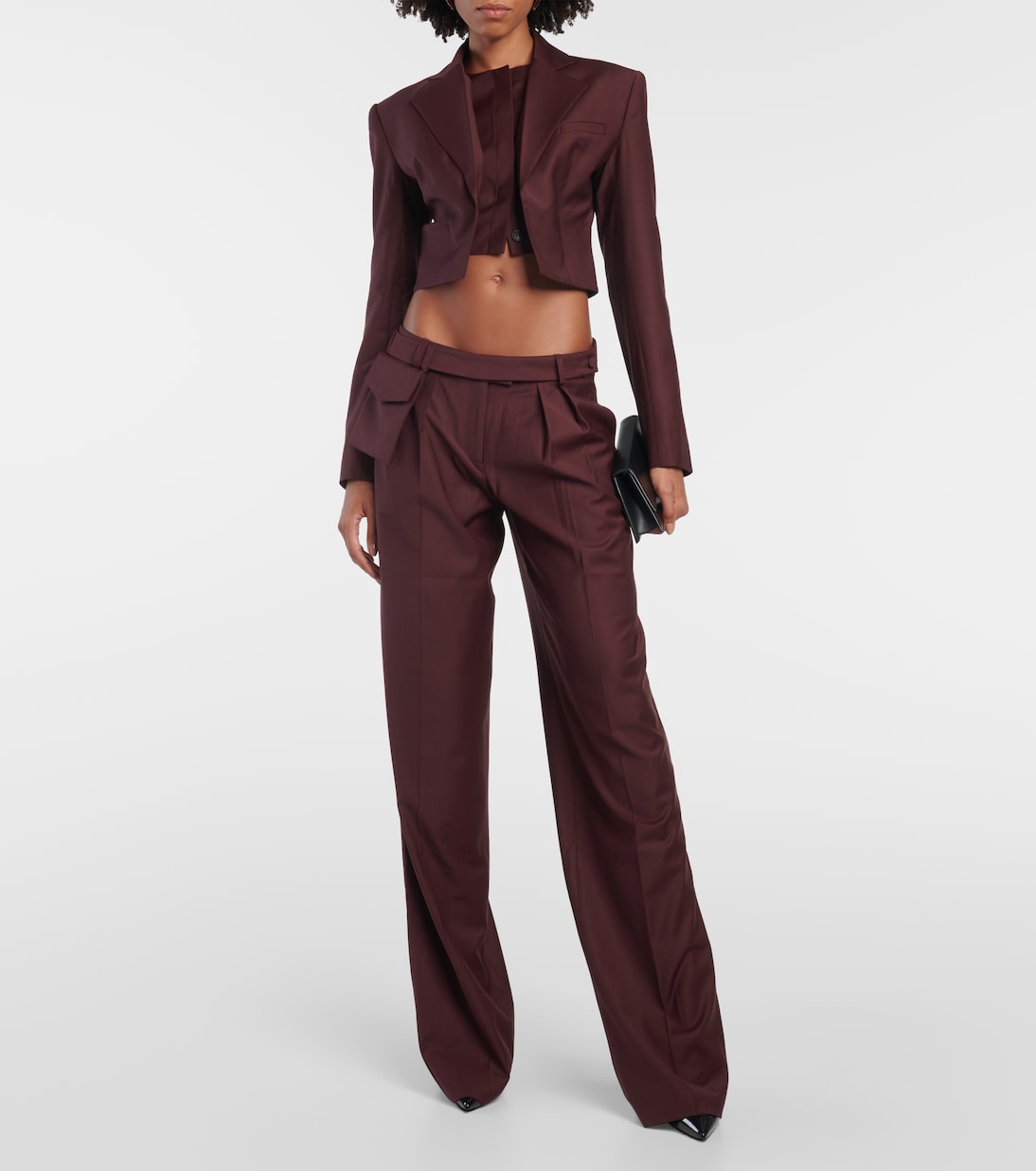Cropped-Blazer Sylva aus Wolle | Aya Muse