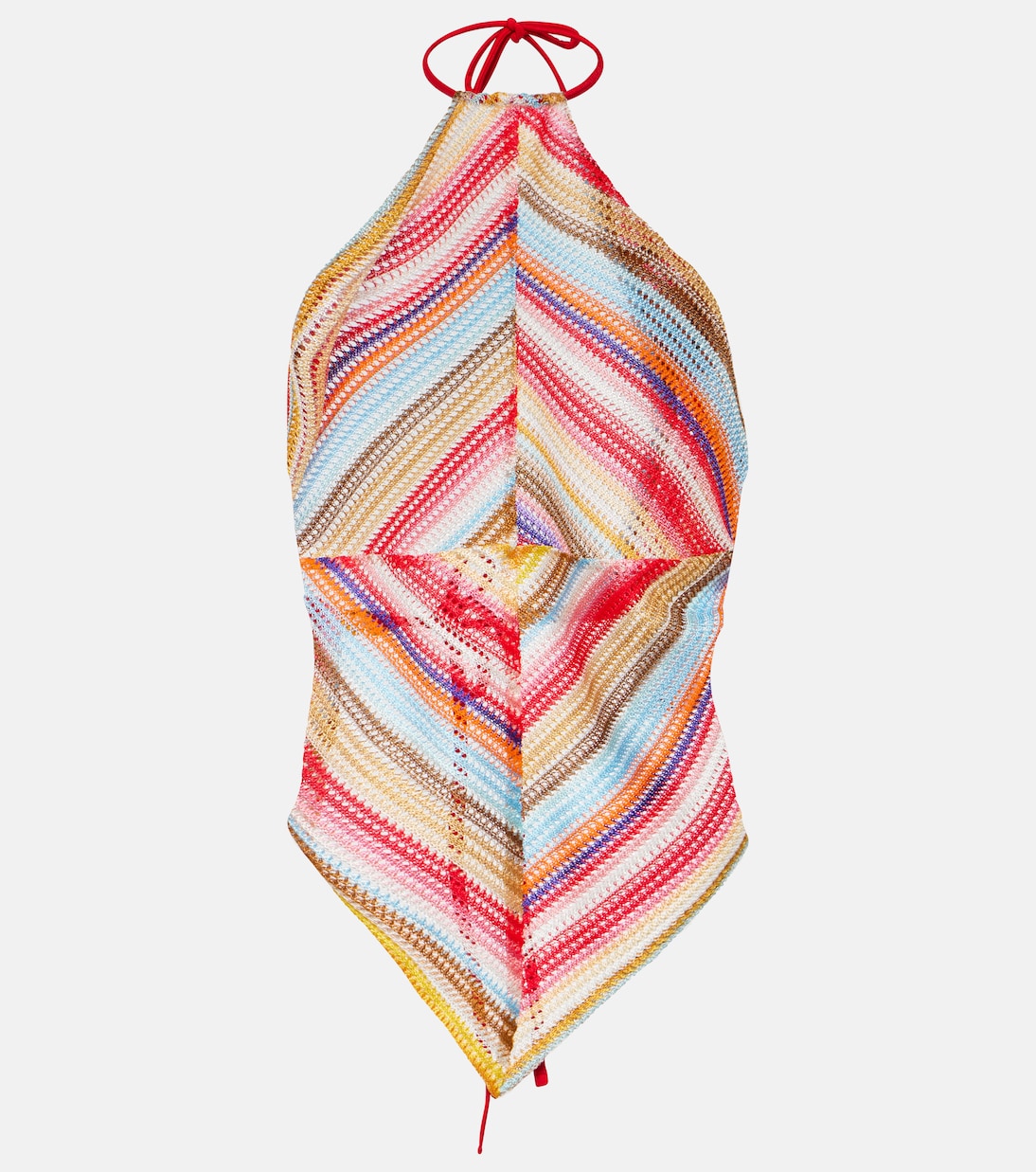 Top con cuello halter a rayas | Missoni Mare