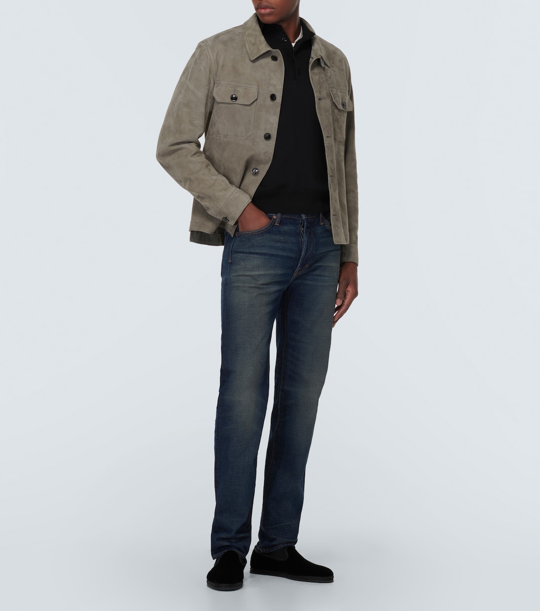 Loafers Neal aus Samt | Tom Ford