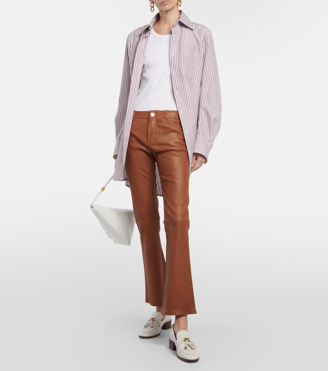 Pantalones flared Dean 22 de piel | Stouls