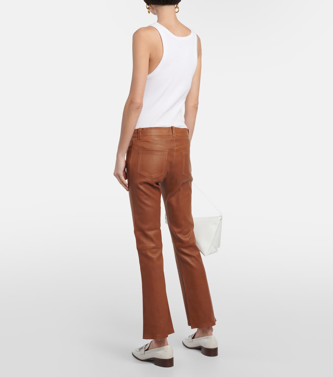 Pantalones flared Dean 22 de piel | Stouls
