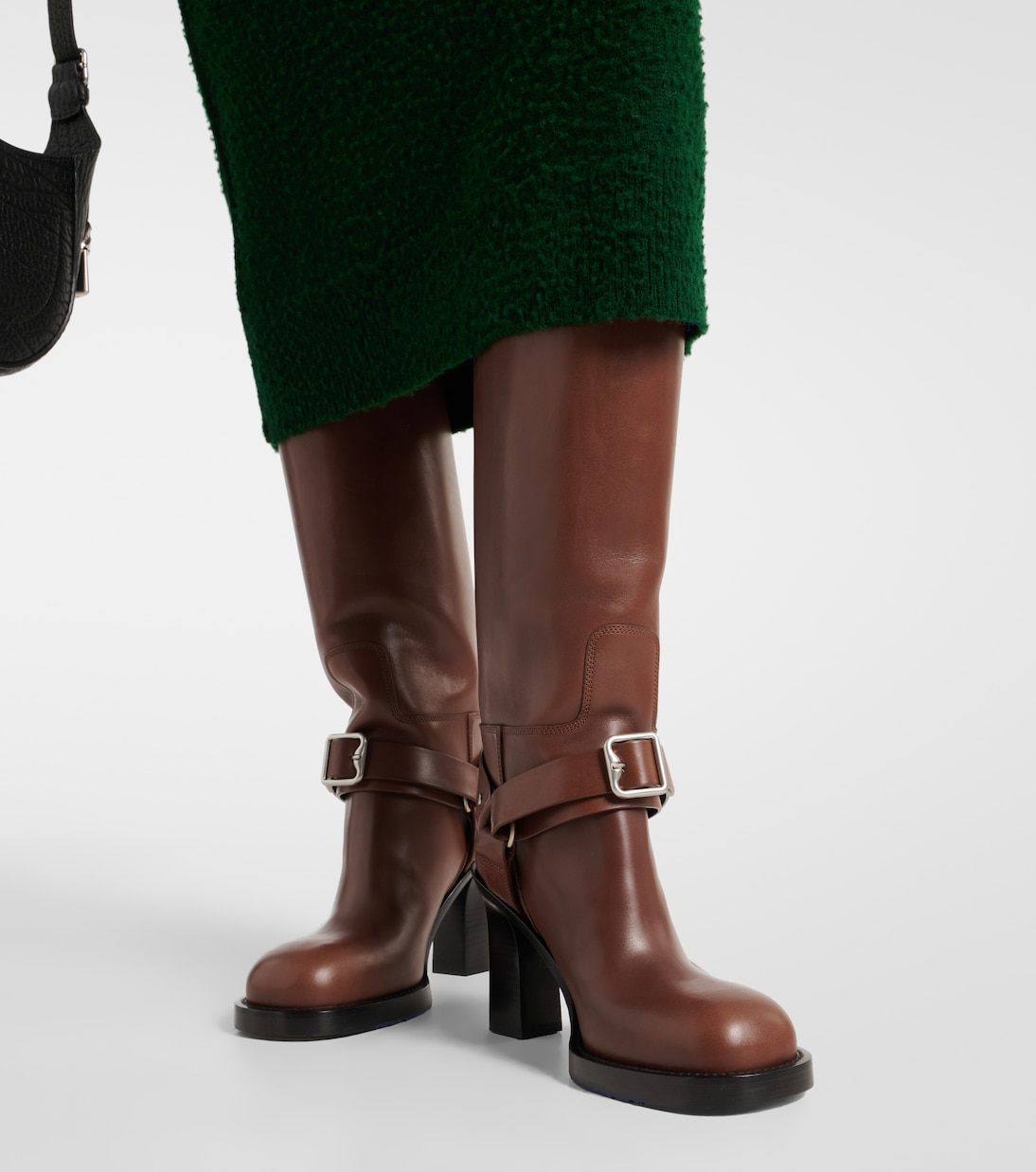 100 leather knee-high boots | Burberry