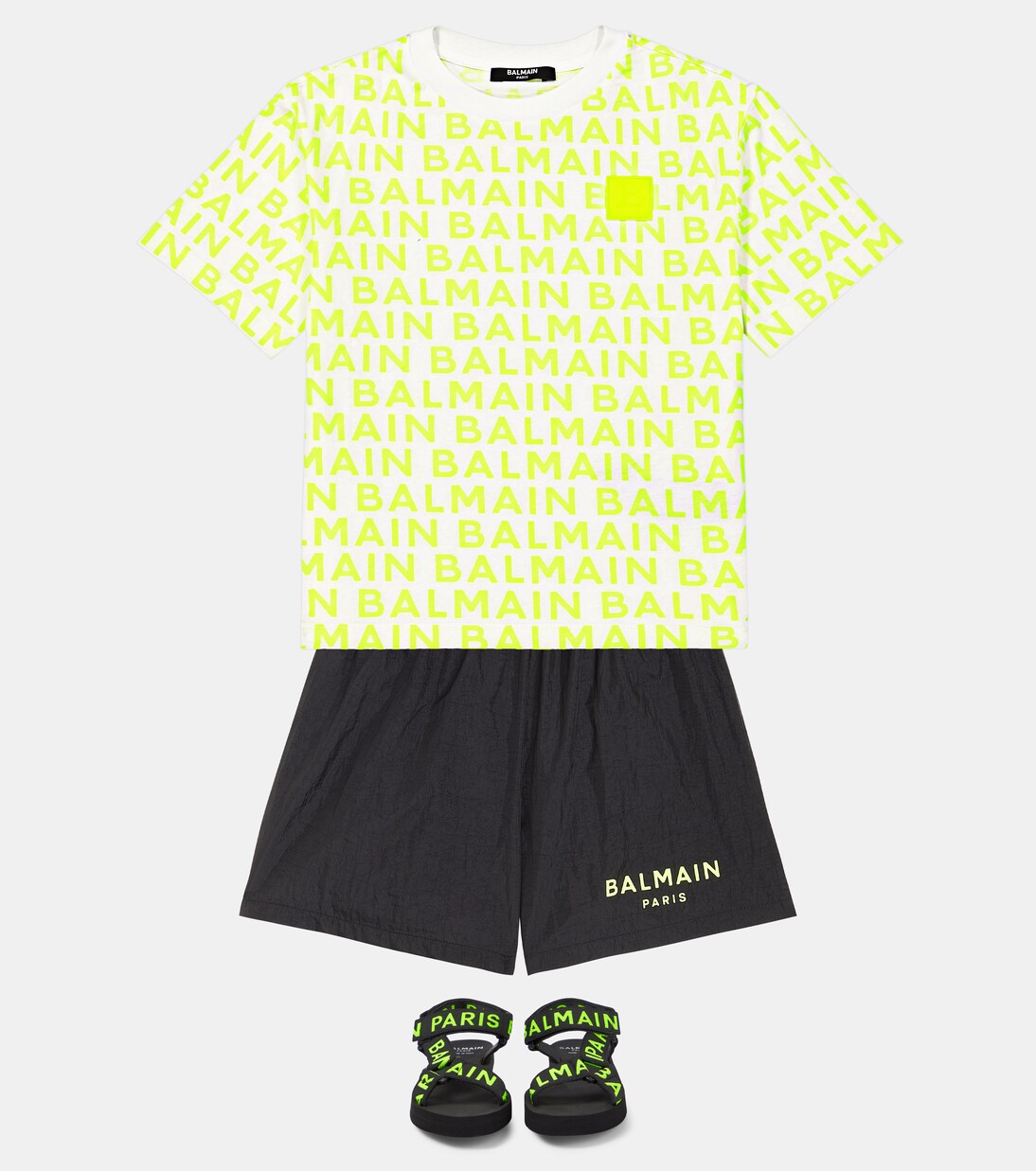 Camiseta de jersey de algodón con logo | Balmain Kids