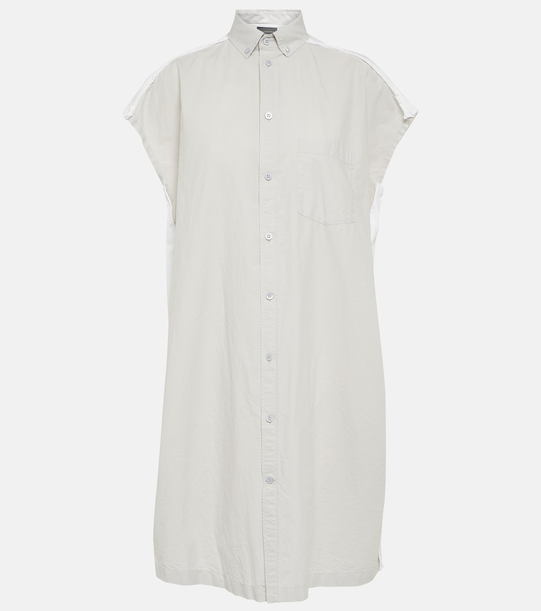Oversize-Hemdblusenkleid aus Baumwolle | Balenciaga