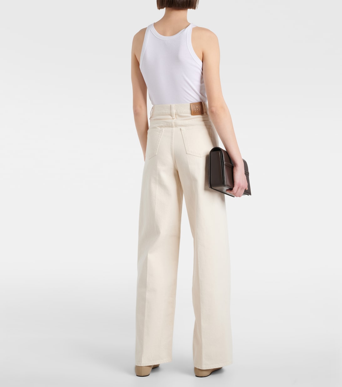 Jeans a gamba larga e vita alta | Toteme