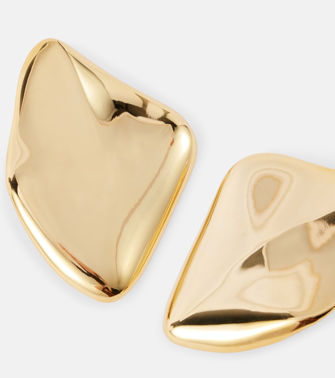 Orecchini in oro 18kt placcato stile onda Sully di Jennifer Behr per giovani trendy