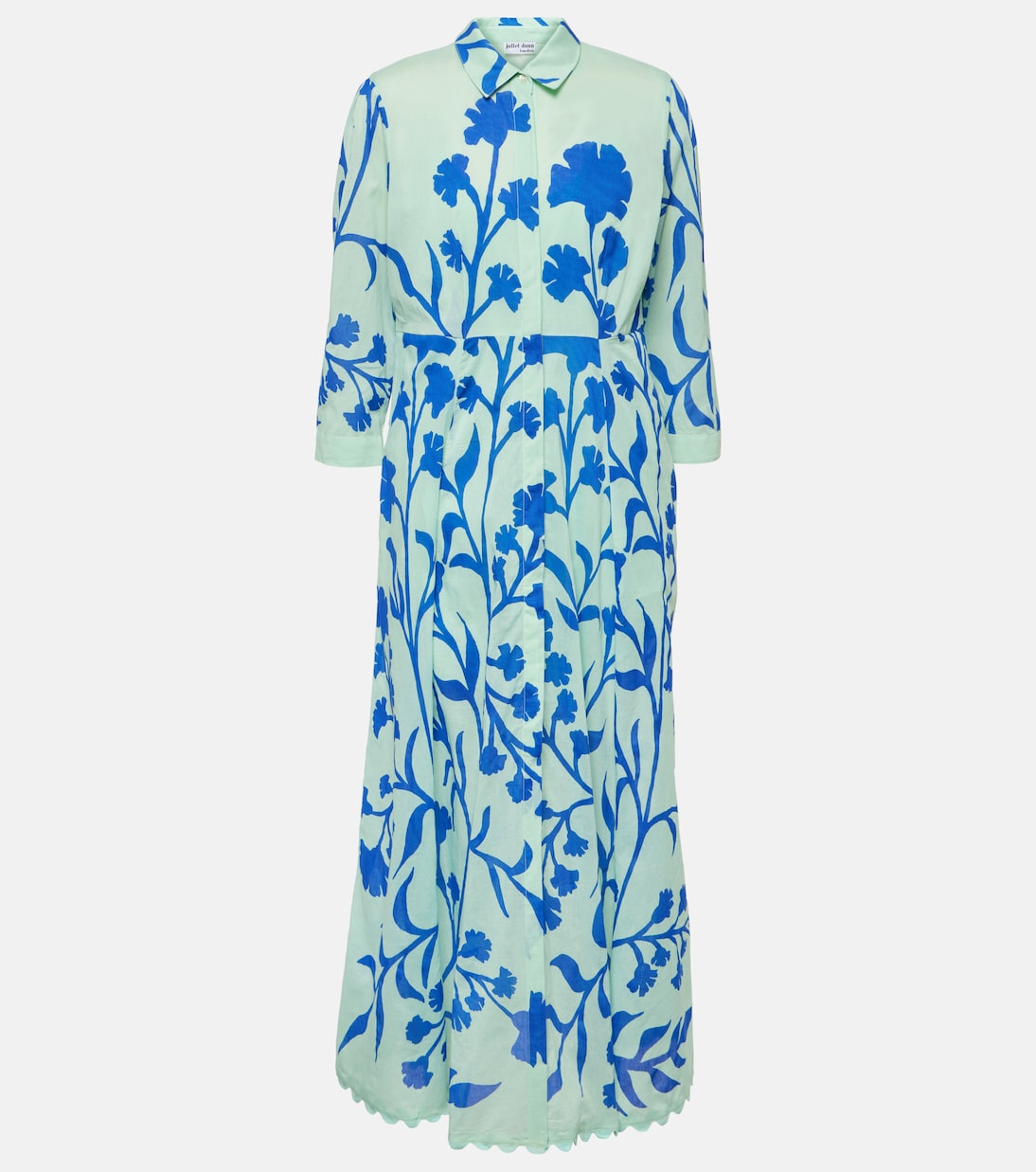 Vestido largo de algodón estampado | Juliet Dunn