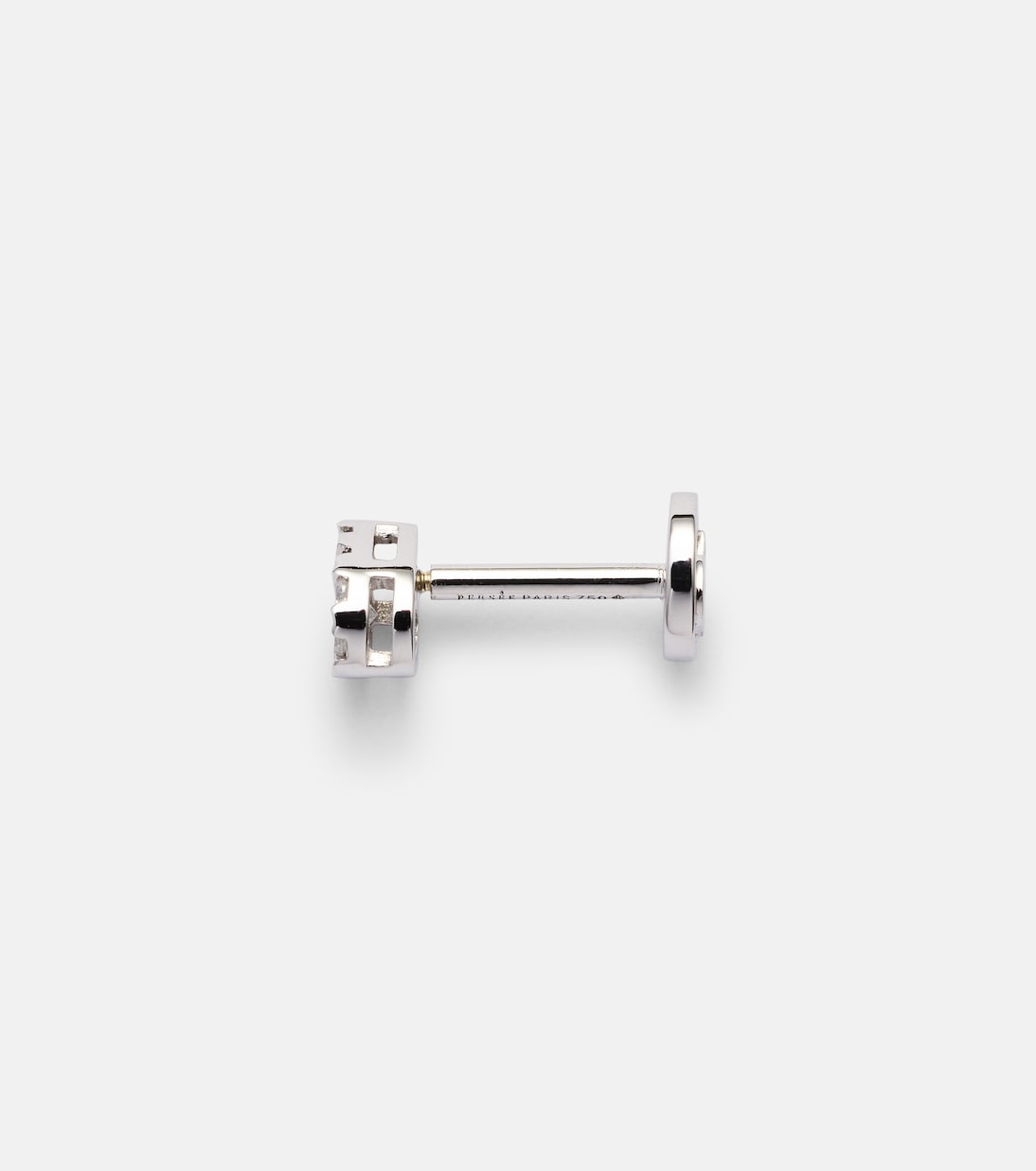 Boucle d'oreille unique Piercing en or blanc 18 ct et diamants | Persée