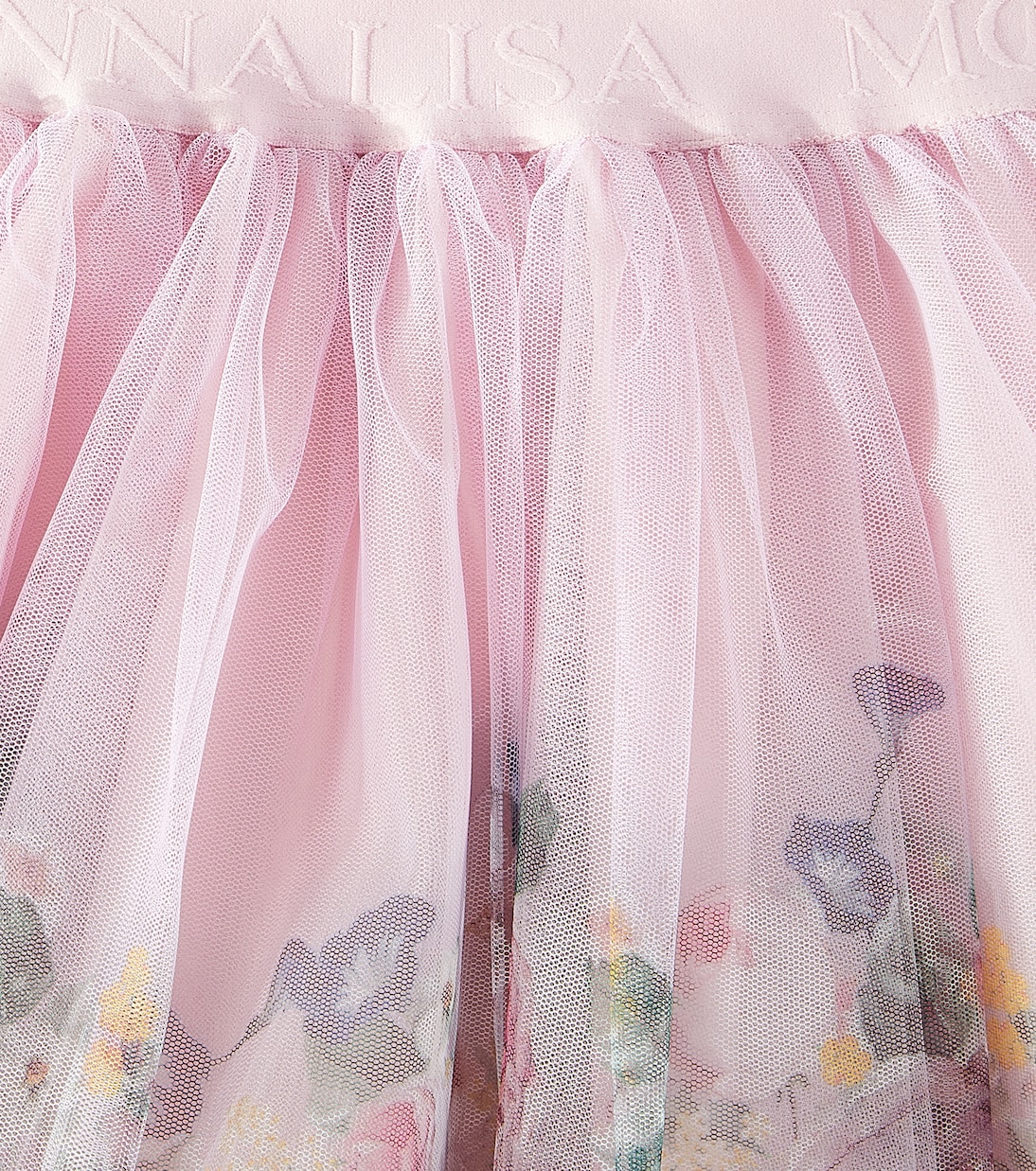 Gonna in tulle con stampa floreale | Monnalisa