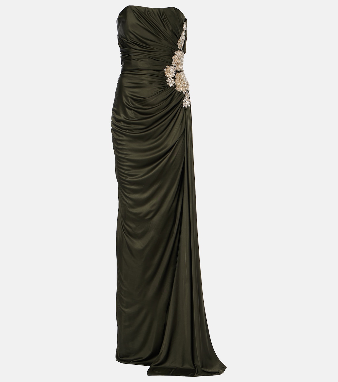 Vestido de fiesta Elettra de jersey adornado | Costarellos