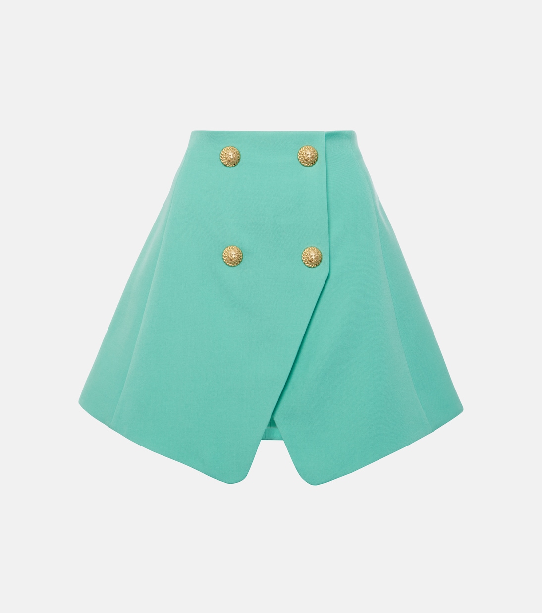 Minifalda de lana de tiro alto | Balmain