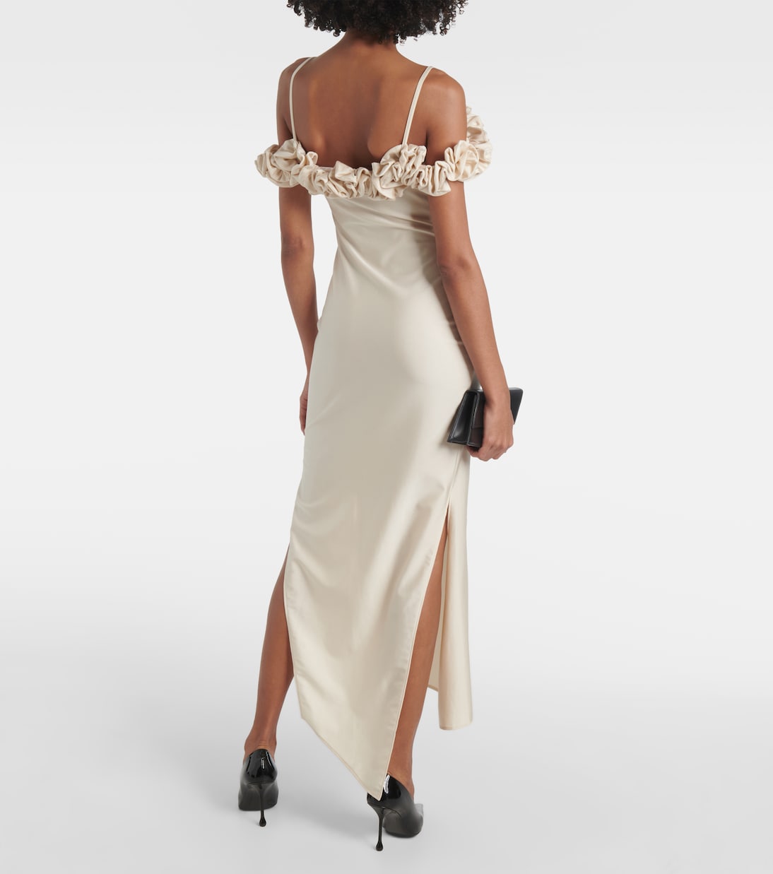 Floral-appliqué jersey gown | Coperni