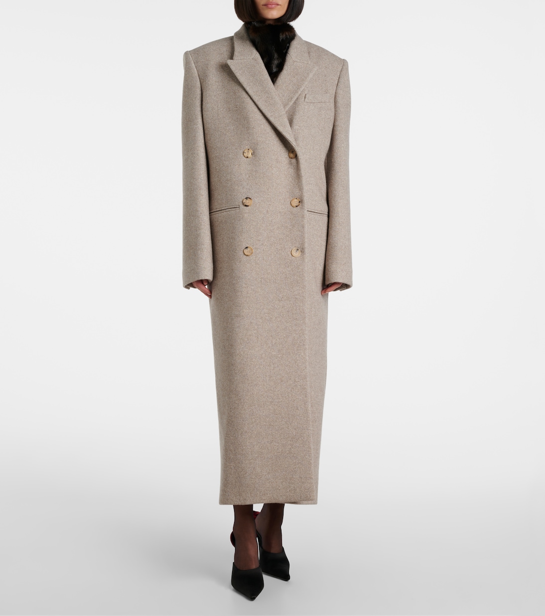 Double-breasted wool-blend coat | Magda Butrym