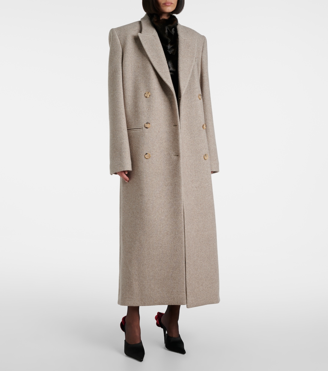 Double-breasted wool-blend coat | Magda Butrym