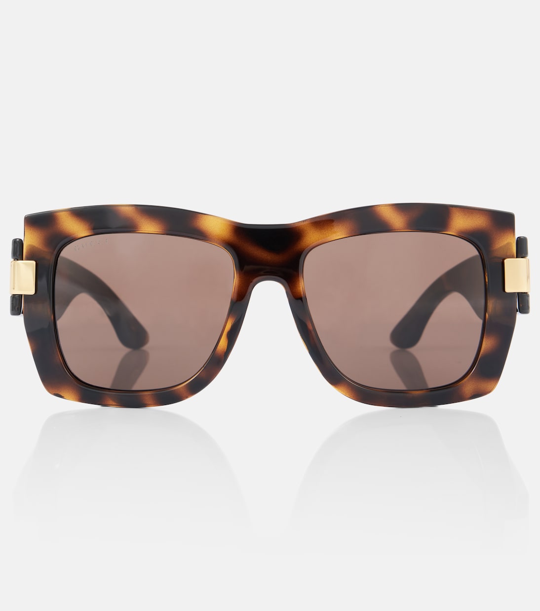 Occhiali da sole GUCCI con logo G quadrato intrecciato, stile giovane e trendy