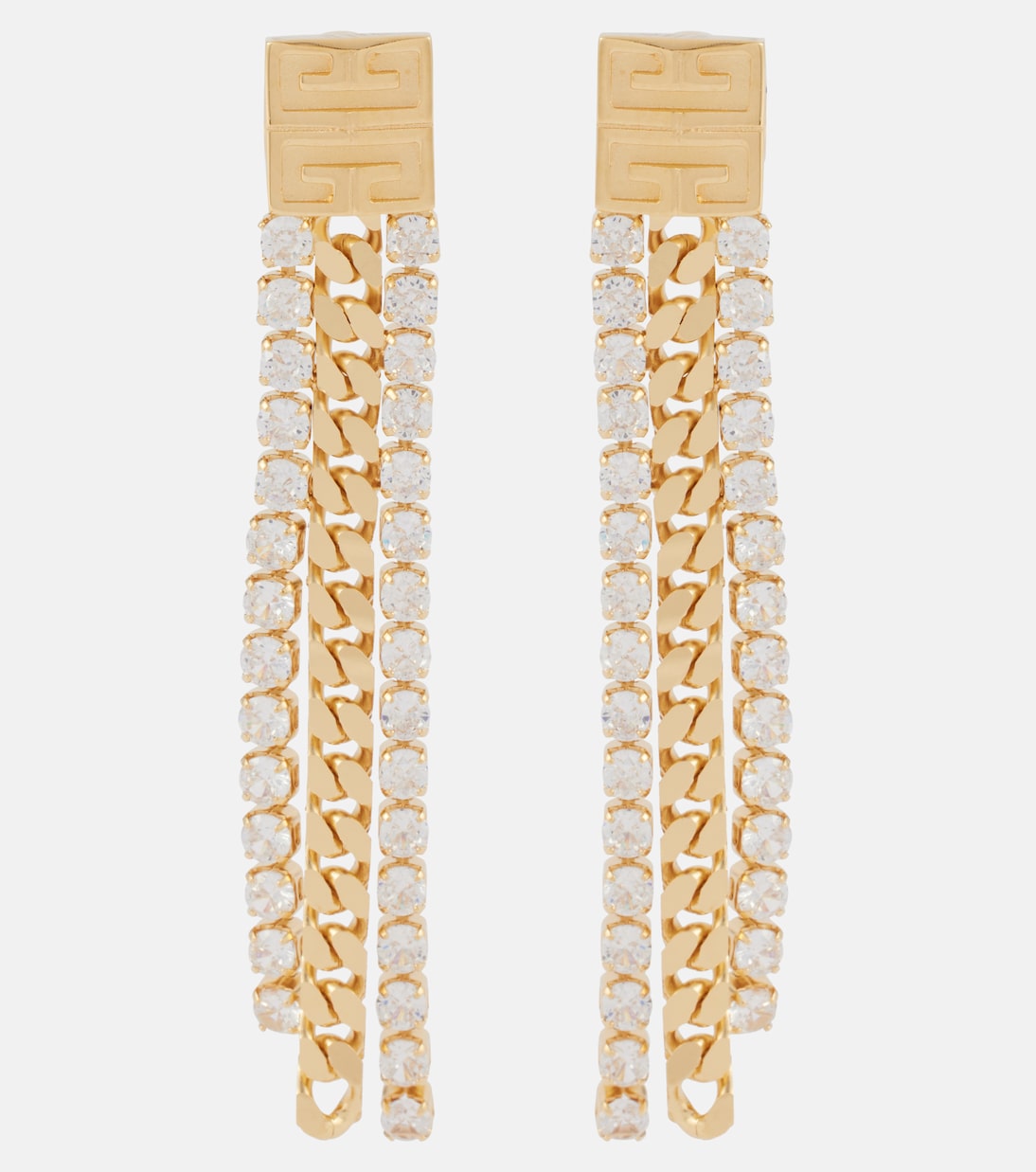 Orecchini a goccia con cristalli GIVENCHY 4G, stile giovane e trendy