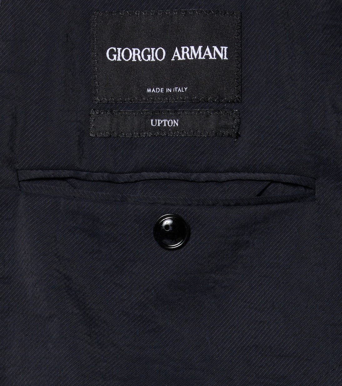 Double-breasted silk-blend blazer | Giorgio Armani