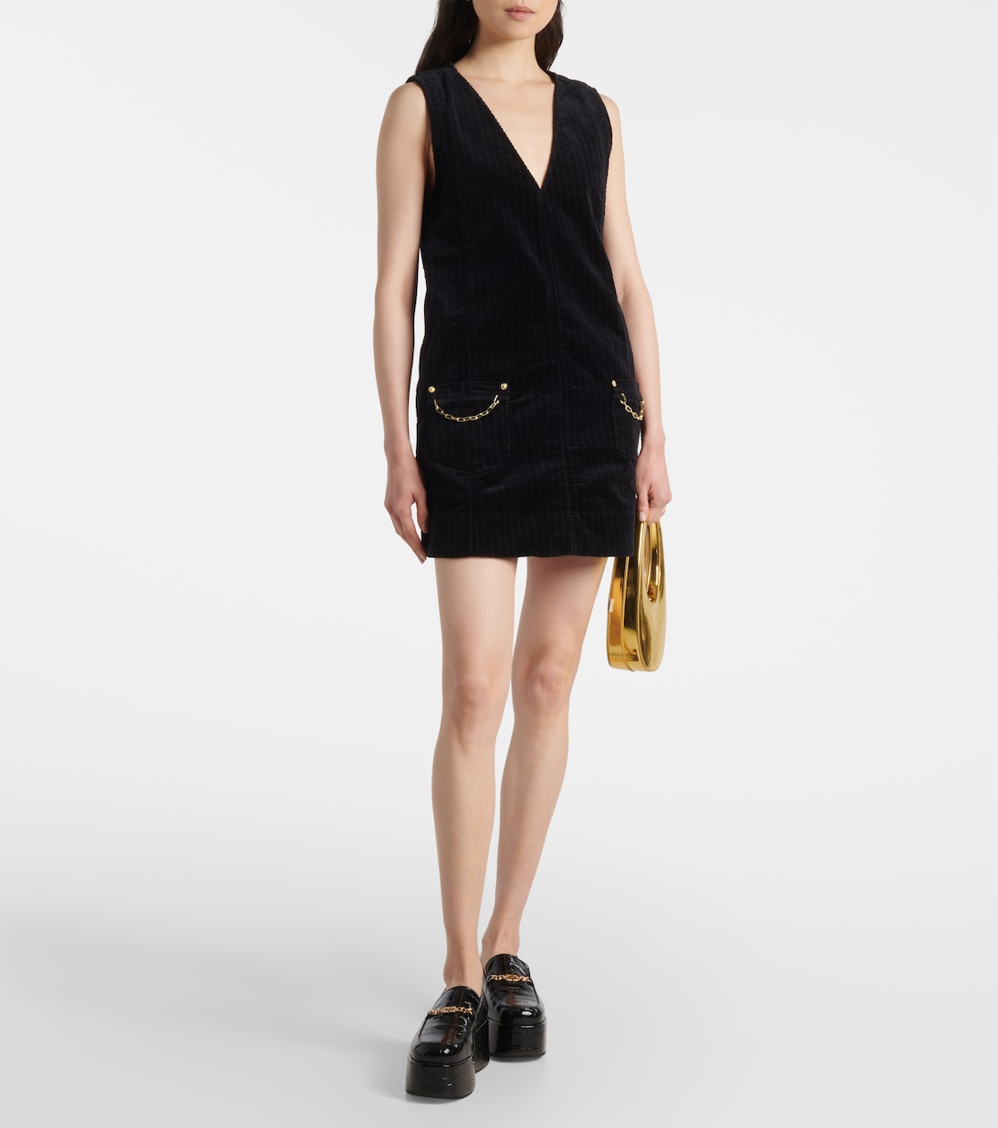 Minikleid aus Cord | Ganni