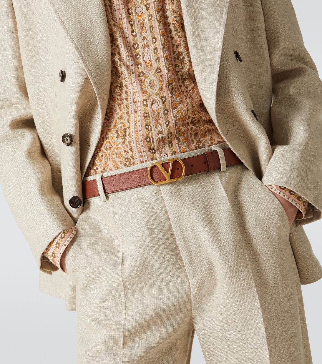 Ceinture VLogo Signature en cuir | Valentino Garavani