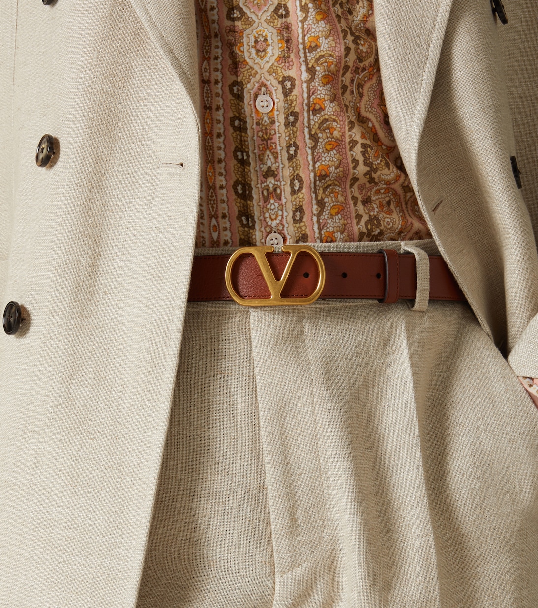 Ceinture VLogo Signature en cuir | Valentino Garavani