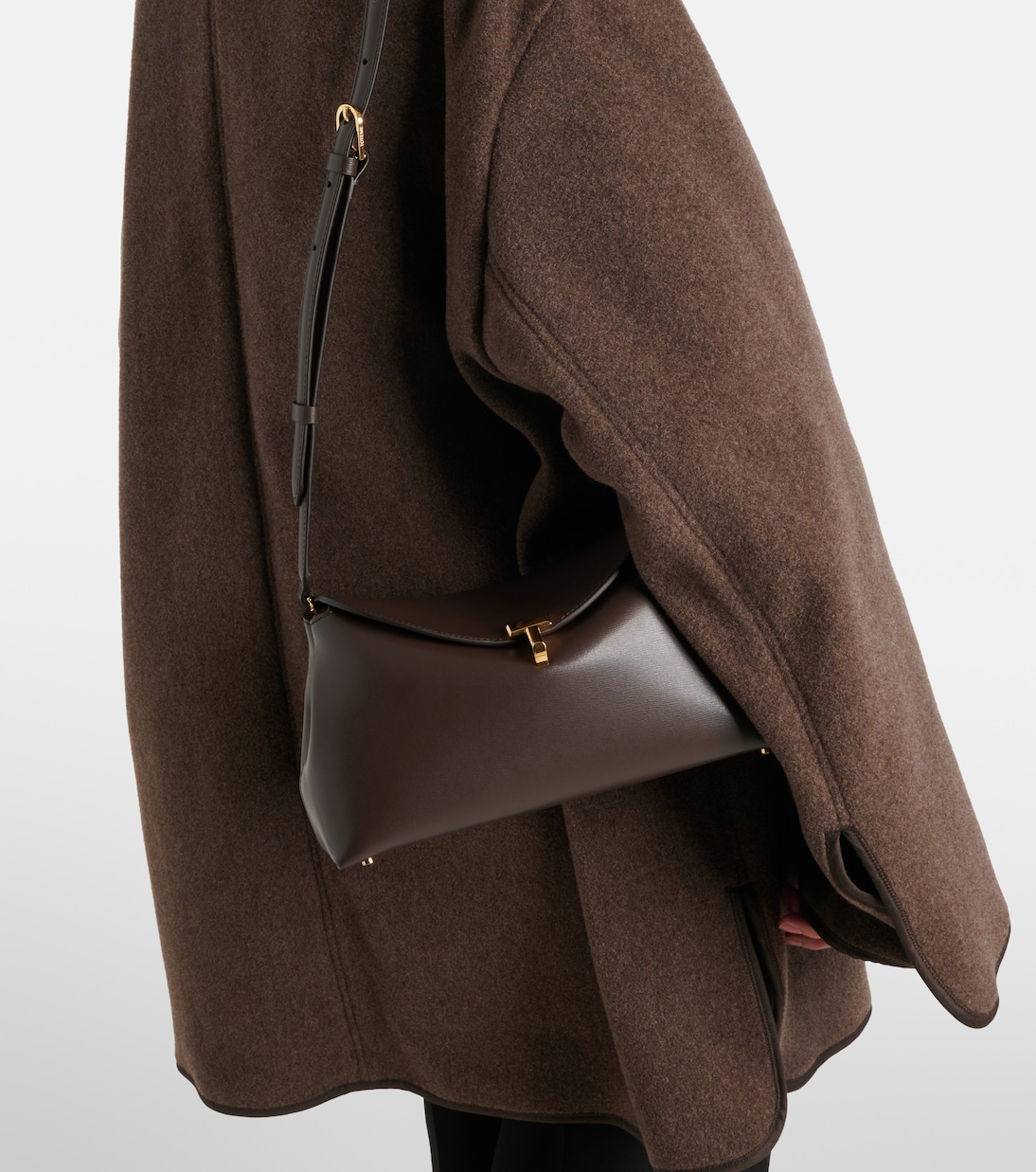 Clutch T-Lock Small in pelle | Toteme