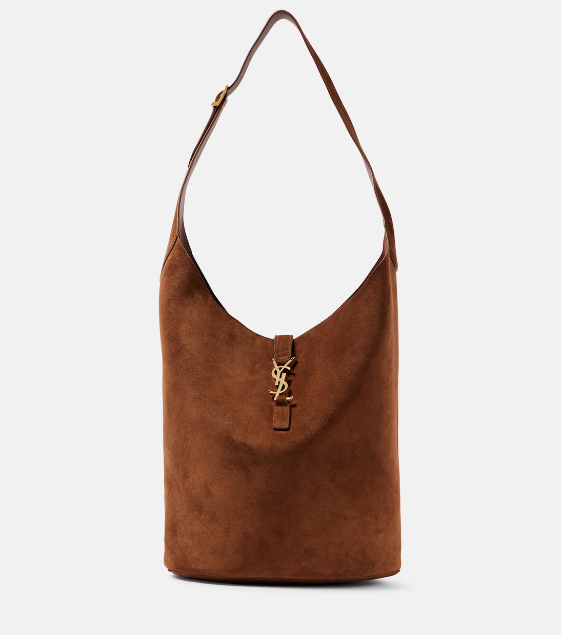 Sac seau Le 5 à 7 en daim | Saint Laurent