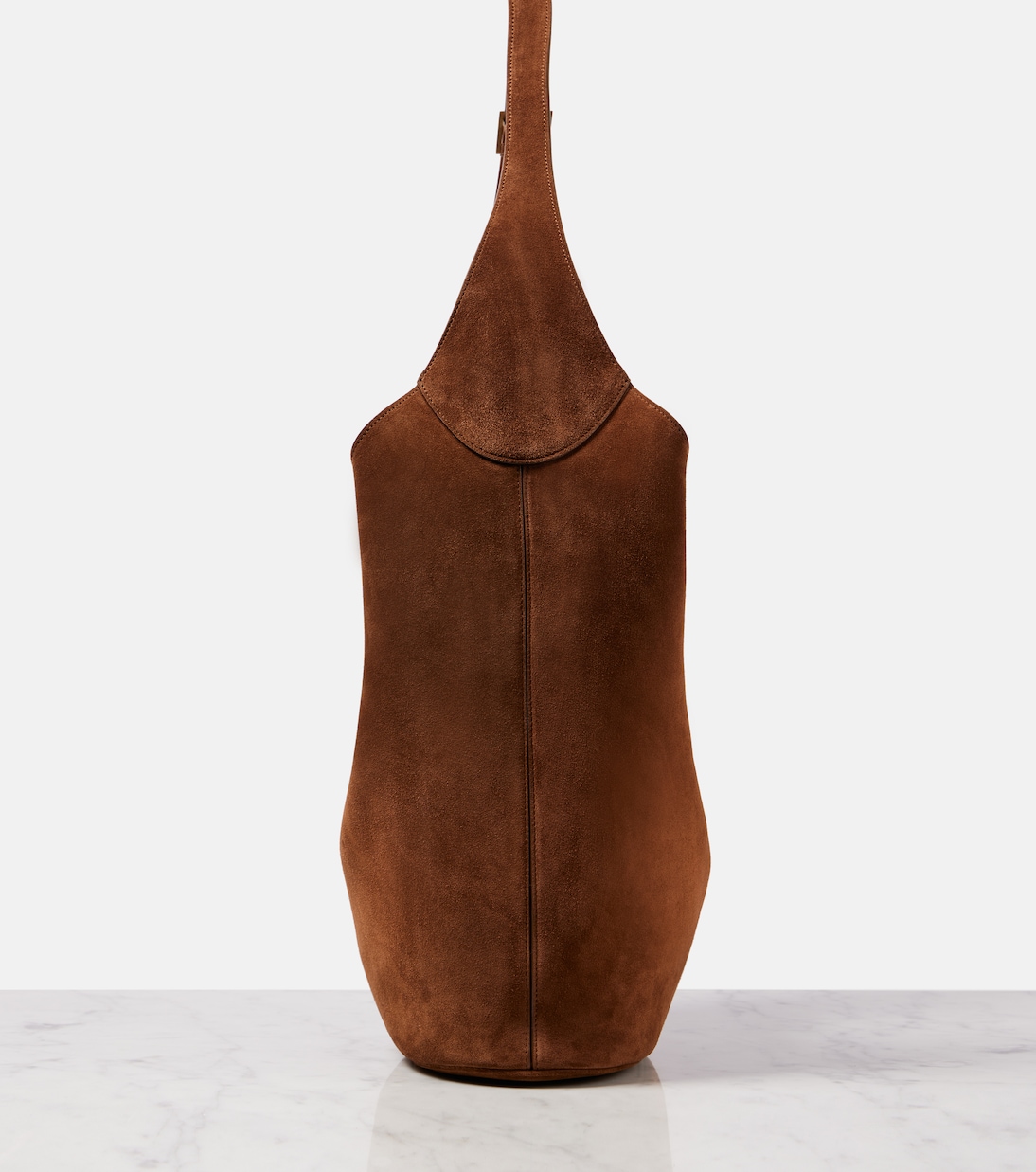 Sac seau Le 5 à 7 en daim | Saint Laurent