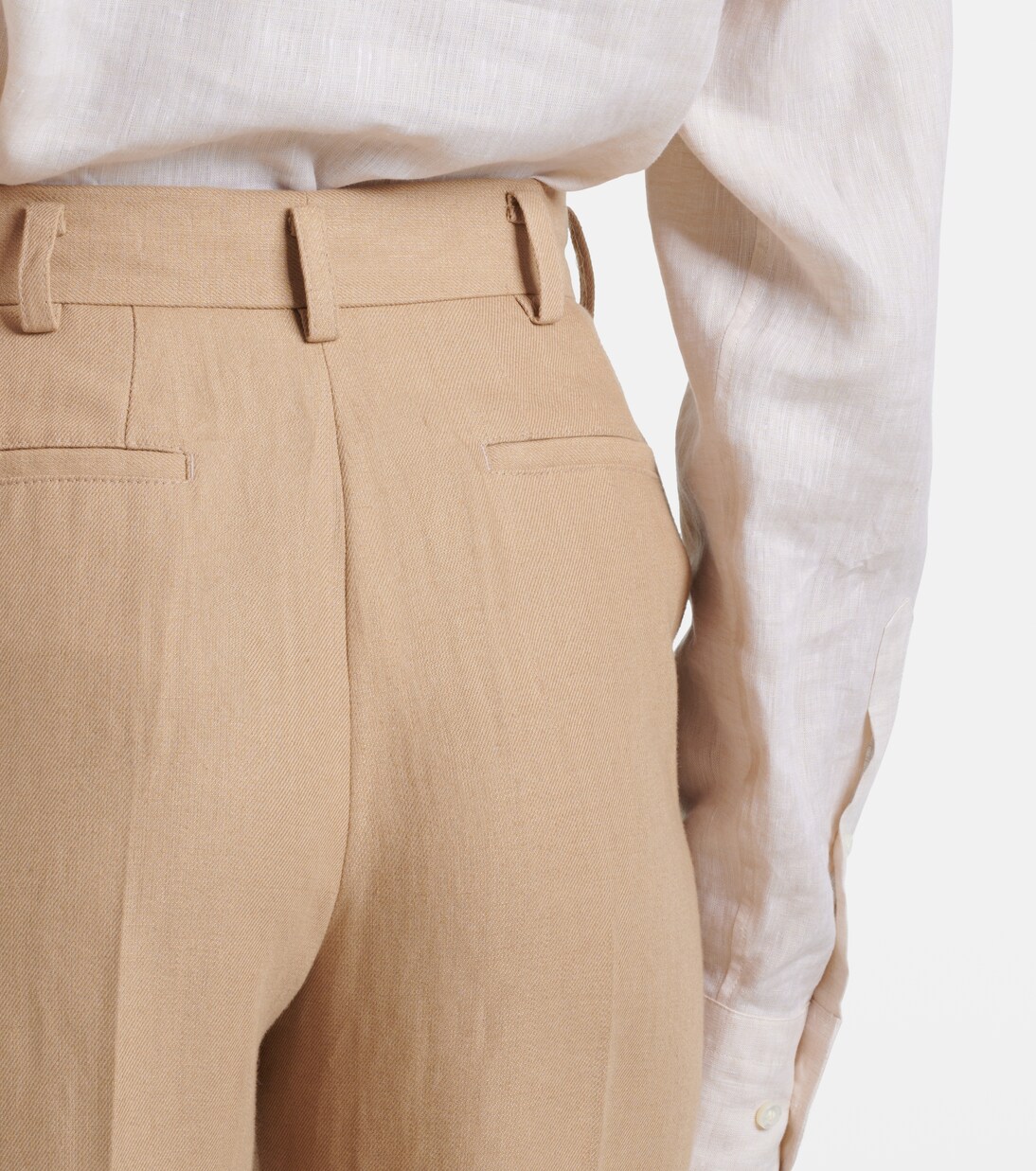 Gerade Hose Neo Derk aus Leinen-Crêpe | Loro Piana