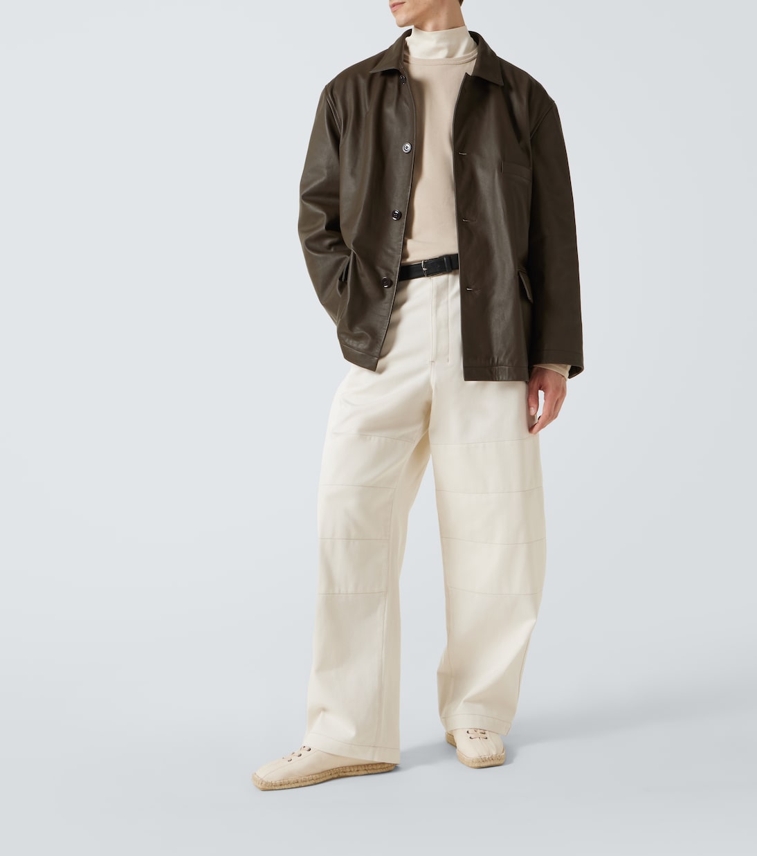 T-shirt in jersey di cotone e lino | Lemaire