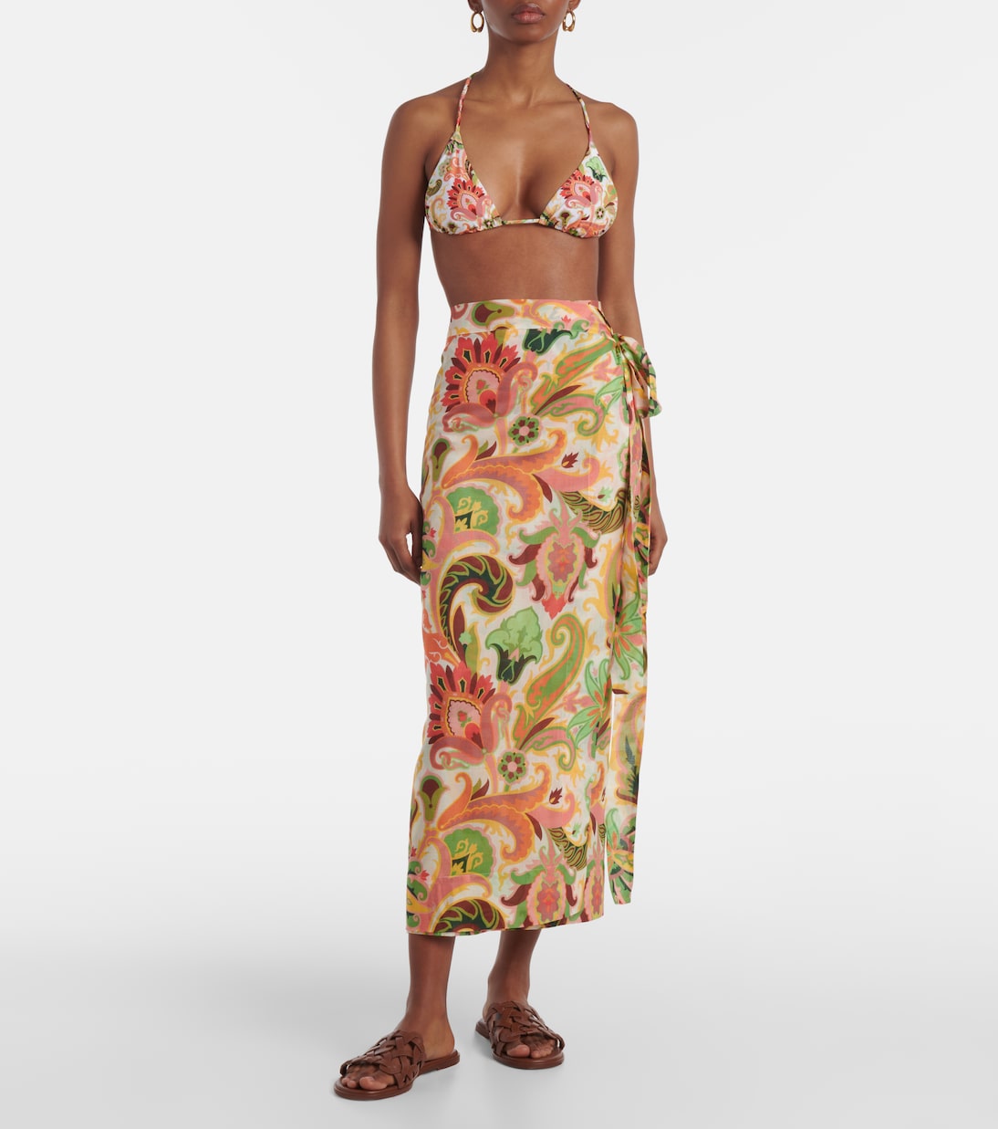 Pareo de algodón y seda floral | Etro