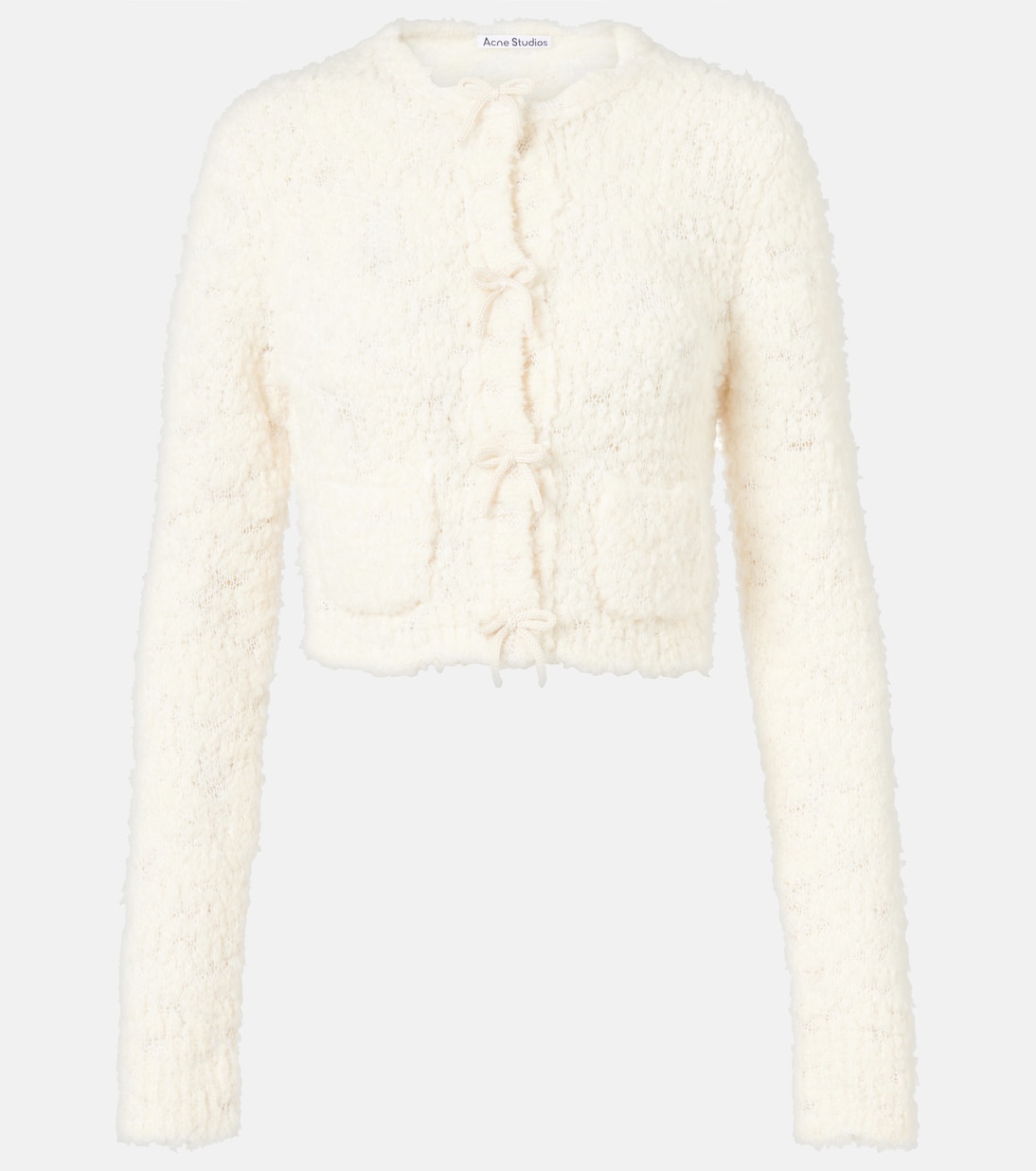 Cardigan cropped in misto lana | Acne Studios