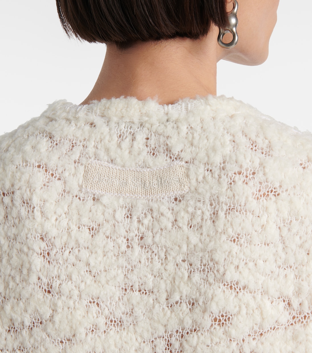 Cardigan cropped in misto lana | Acne Studios