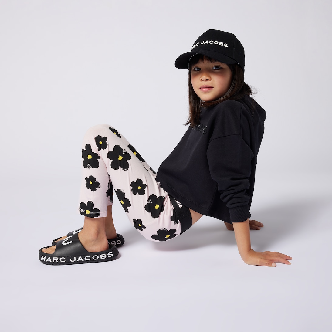 Leggings en mezcla de algodón floral | Marc Jacobs Kids