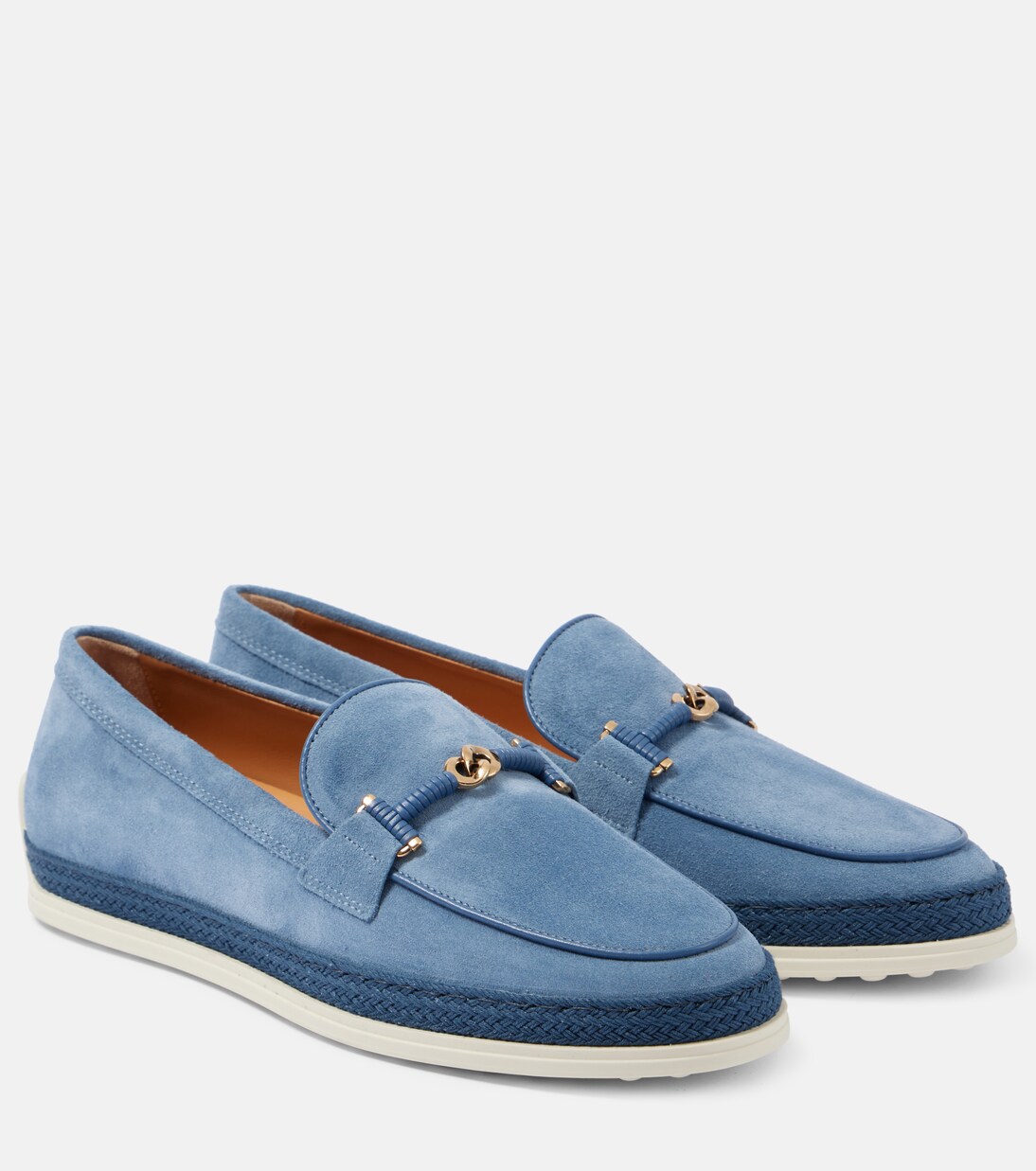 Scarpe in suede Tod's con dettagli in raffia, stile giovane e moderno