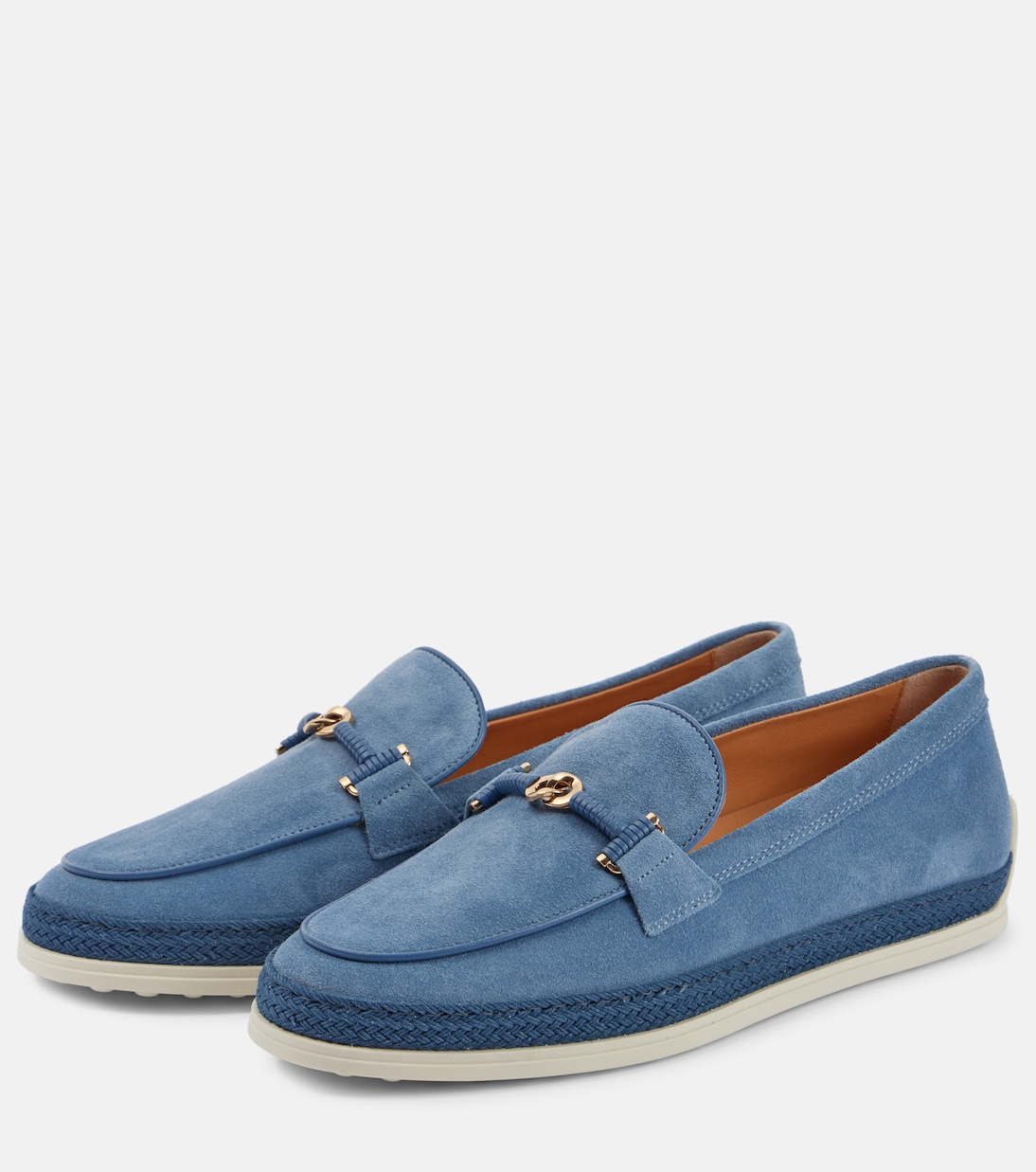 Scarpe in suede Tod's con dettagli in raffia, stile giovane e moderno