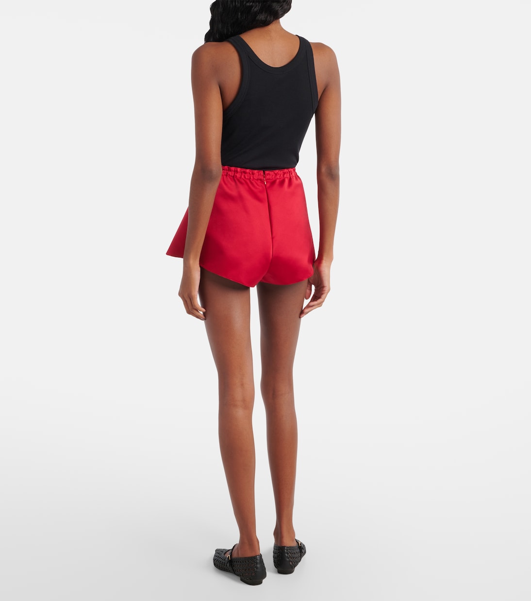 Shorts in raso a vita alta | Giambattista Valli