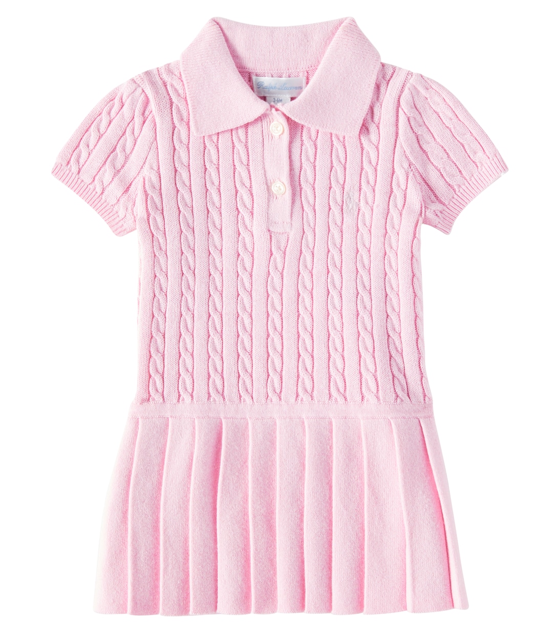 Baby pleated cable-knit cotton dress | Polo Ralph Lauren Kids