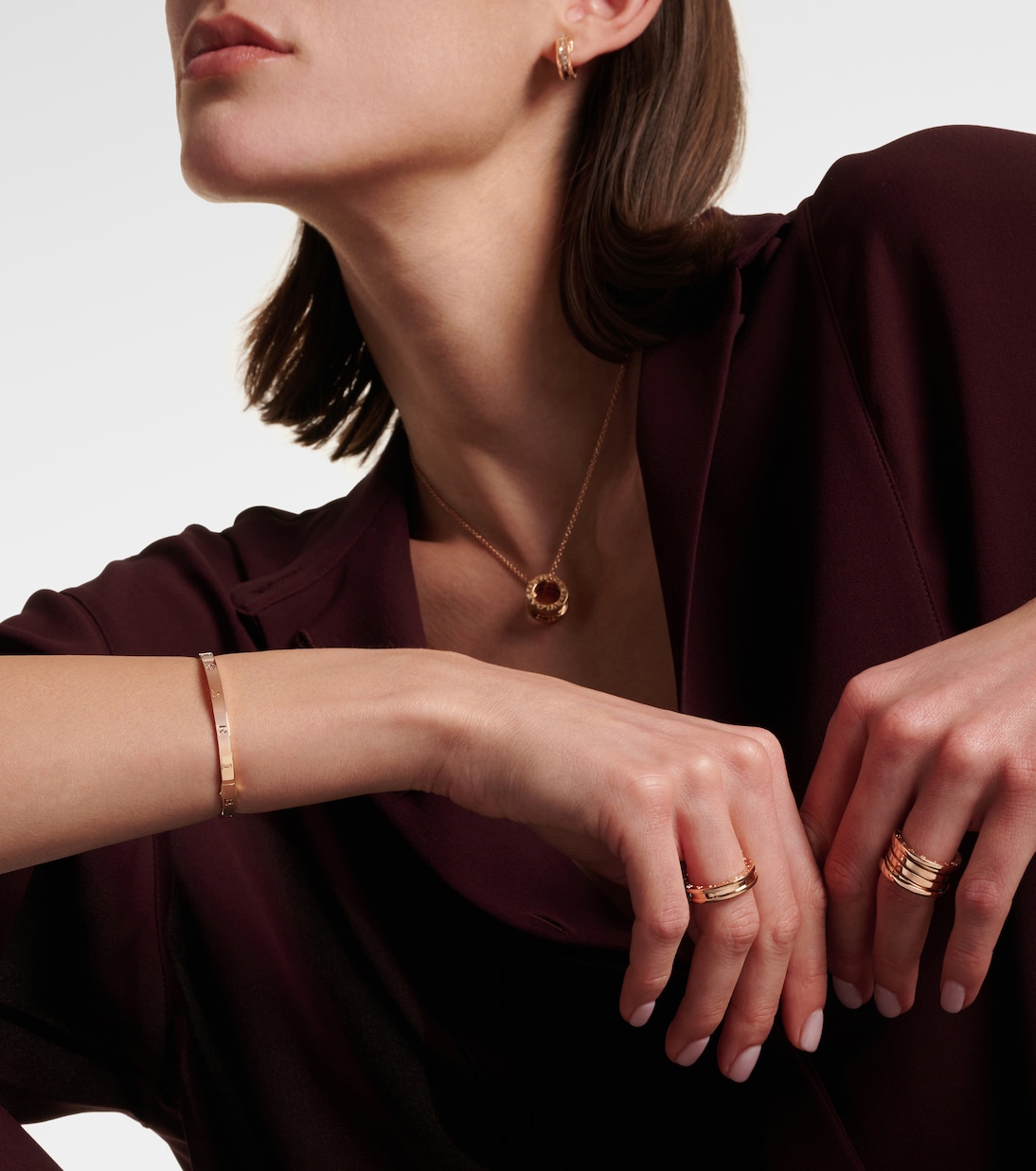 Bracelet B.zero1 Essential en or rose 18 ct | Bvlgari