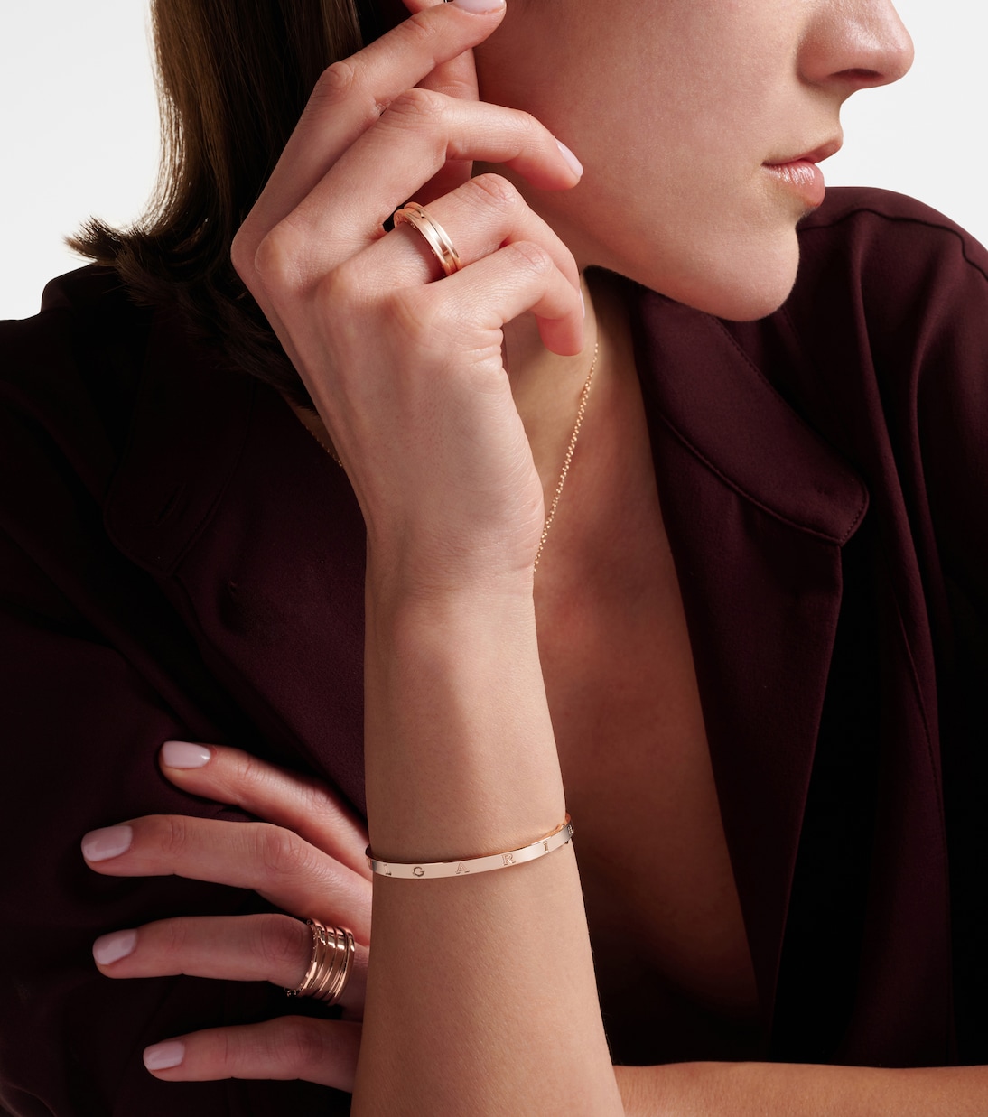 Bracelet B.zero1 Essential en or rose 18 ct | Bvlgari