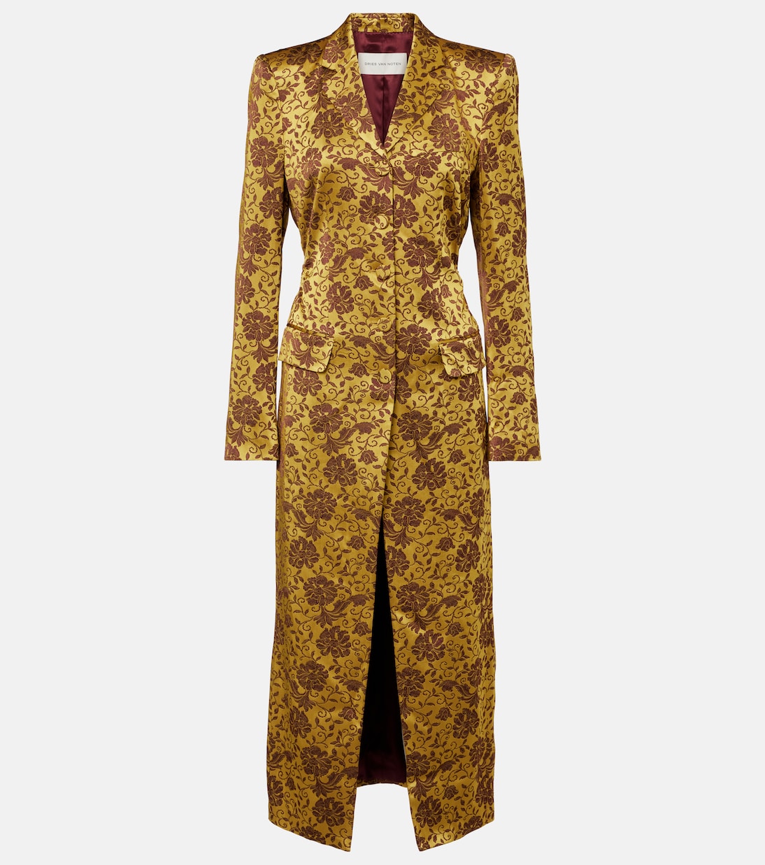 Manteau Rilly en jacquard | Dries Van Noten