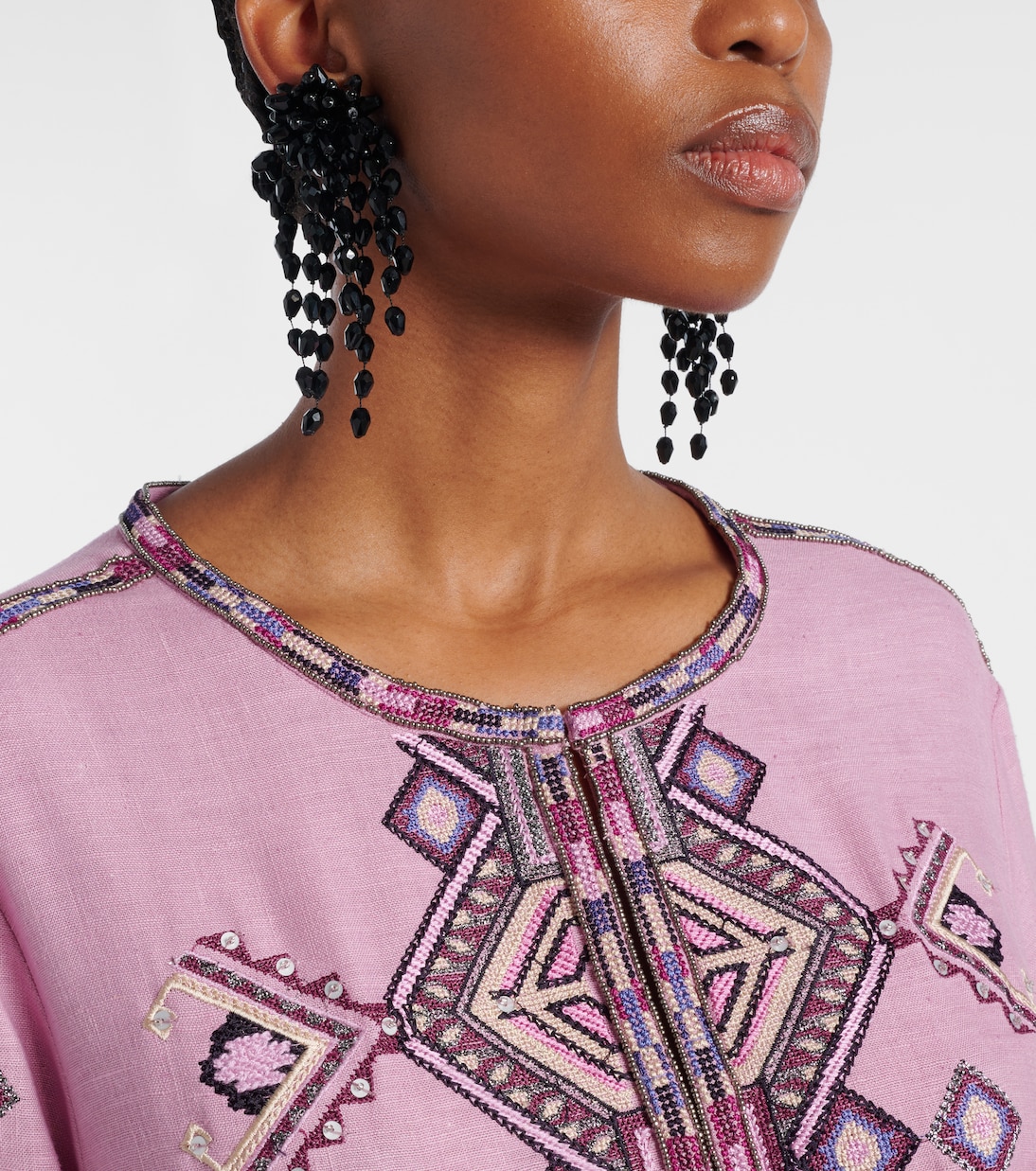 Hanabi beaded clip-on earrings | Isabel Marant