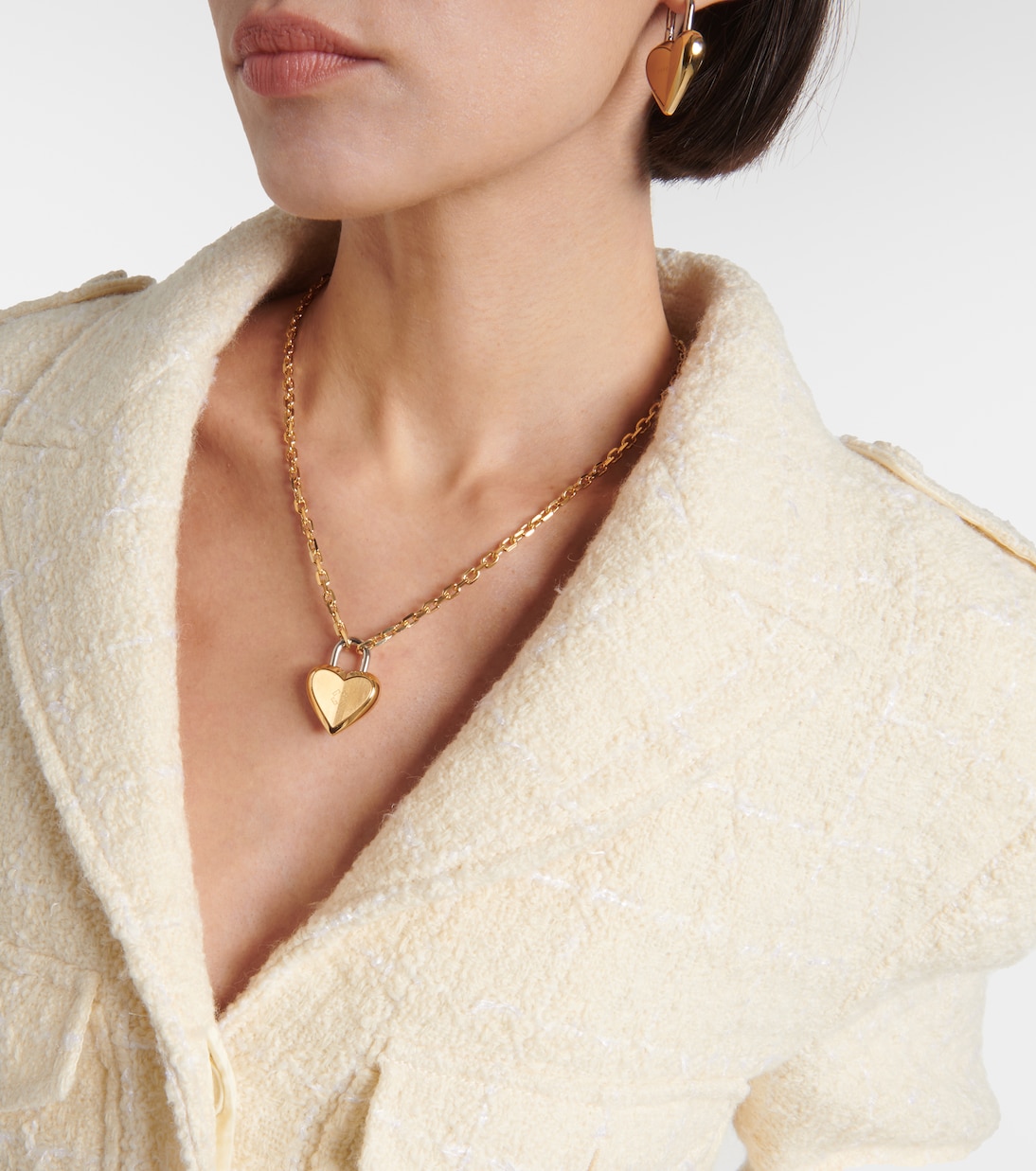 Collana GIVENCHY con pendente Cuore Chiusura Elegante per Giovani Stilisti
