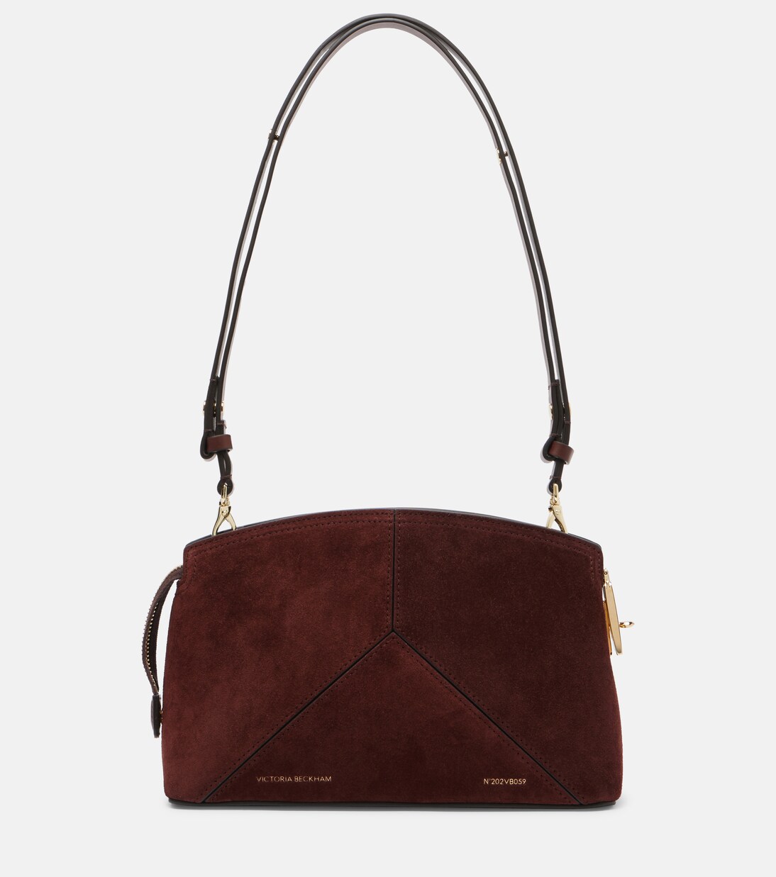 Schultertasche Victoria aus Veloursleder | Victoria Beckham