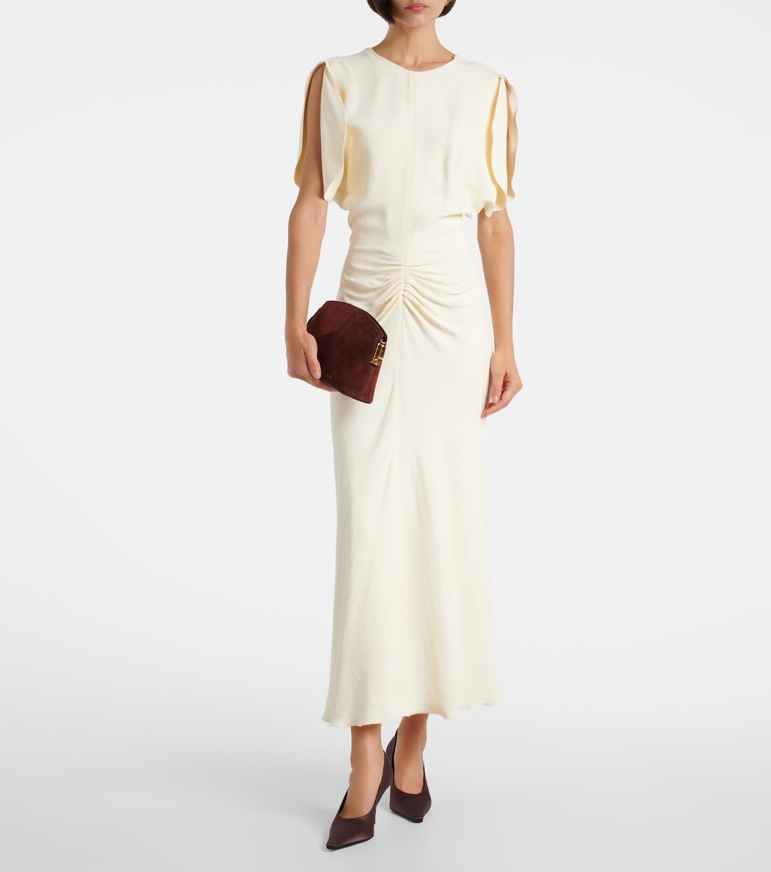 Schultertasche Victoria aus Veloursleder | Victoria Beckham