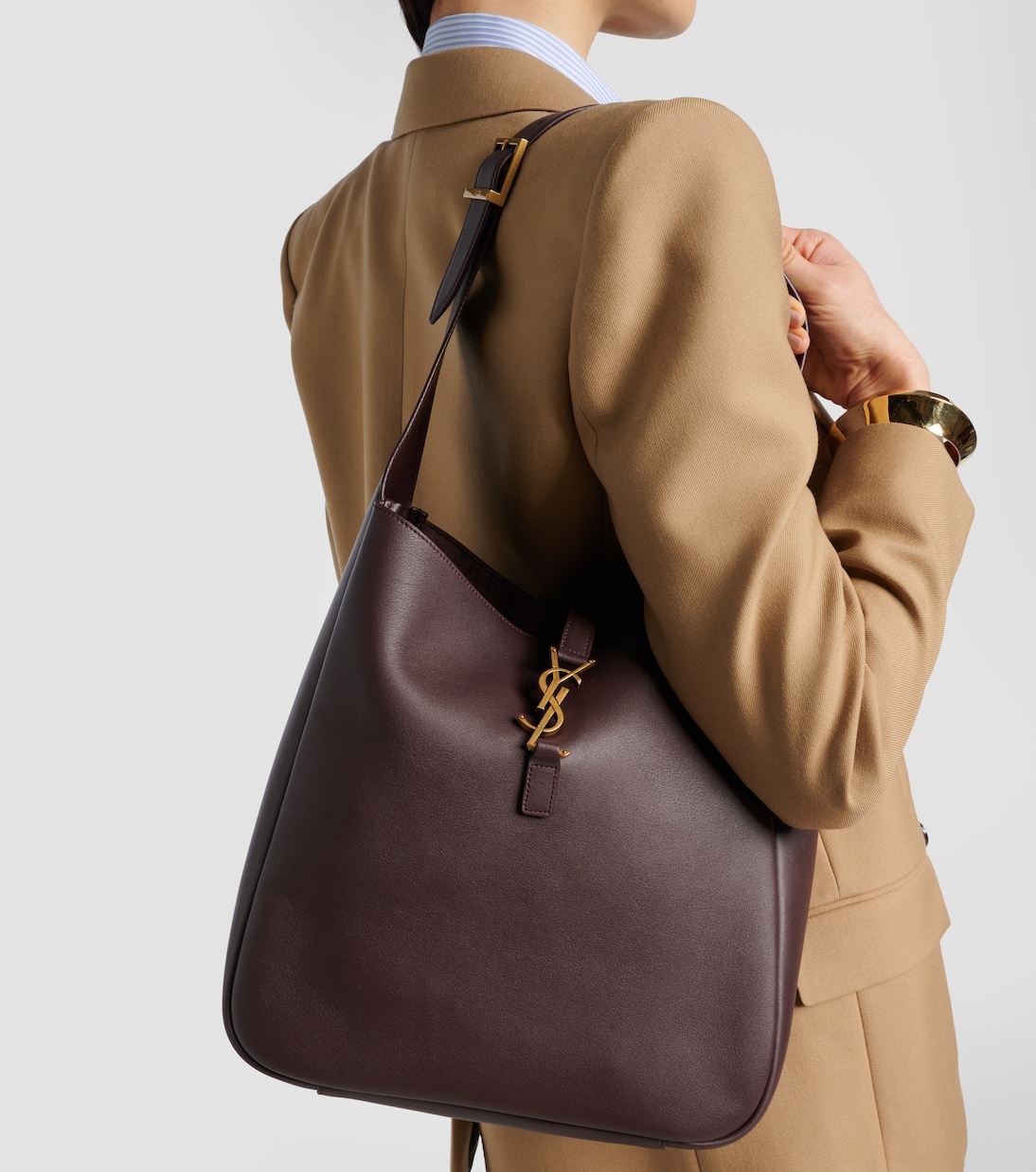 Schultertasche Le 5 à 7 Large aus Leder | Saint Laurent